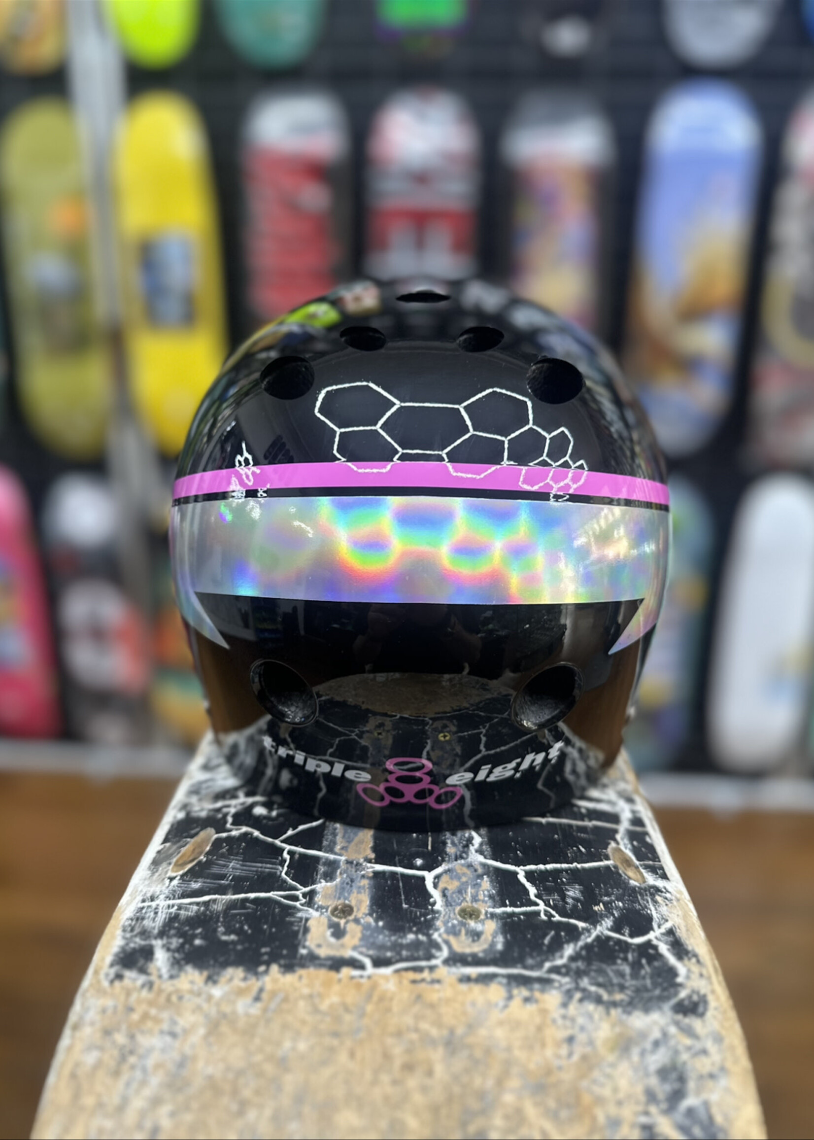 Triple 8 TRIPLE 8 - Certified Helmet SweatSaver Black Hologram