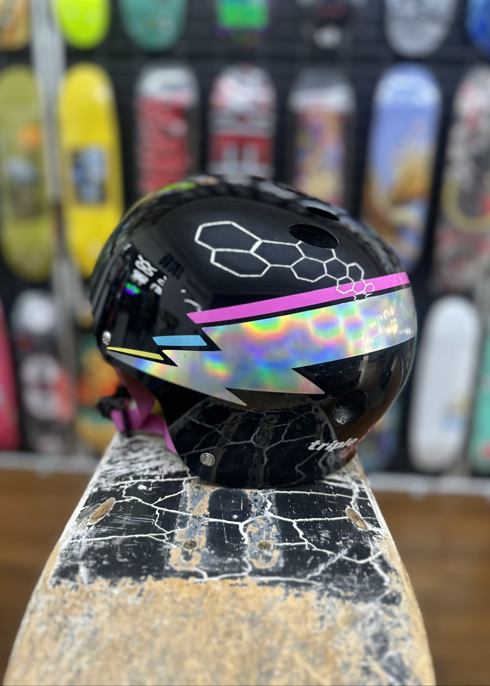 Triple 8 TRIPLE 8 - Certified Helmet SweatSaver Black Hologram