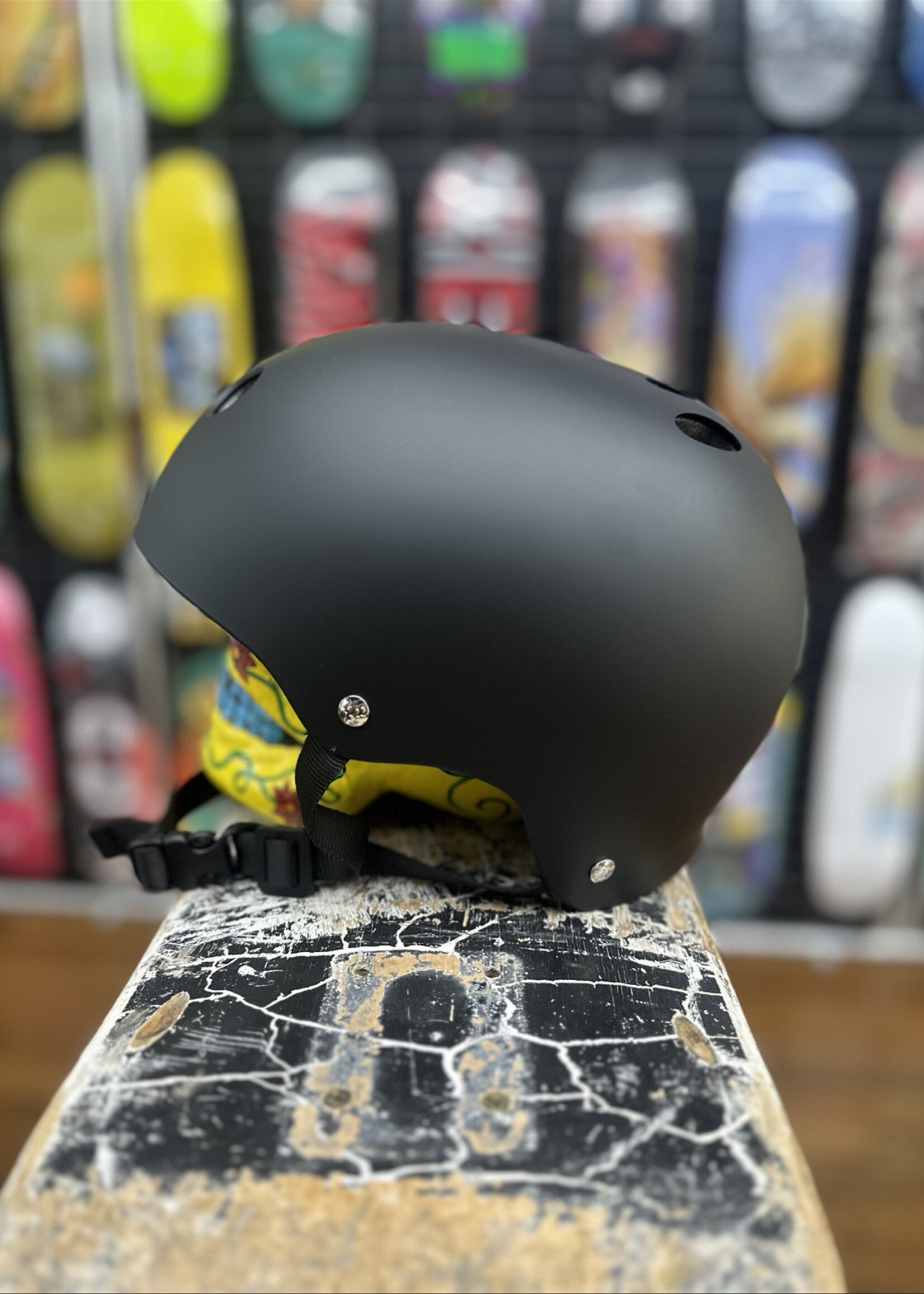 Triple 8 TRIPLE 8 - Certified Helmet SweatSaver Matte Black Rubber