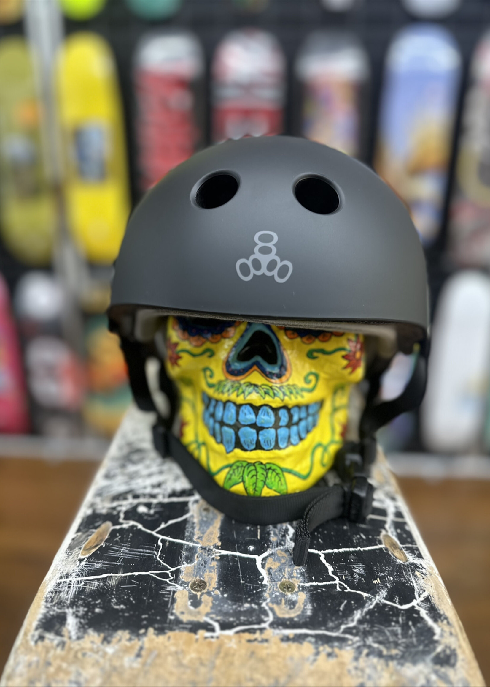 Triple 8 TRIPLE 8 - Certified Helmet SweatSaver Matte Black Rubber