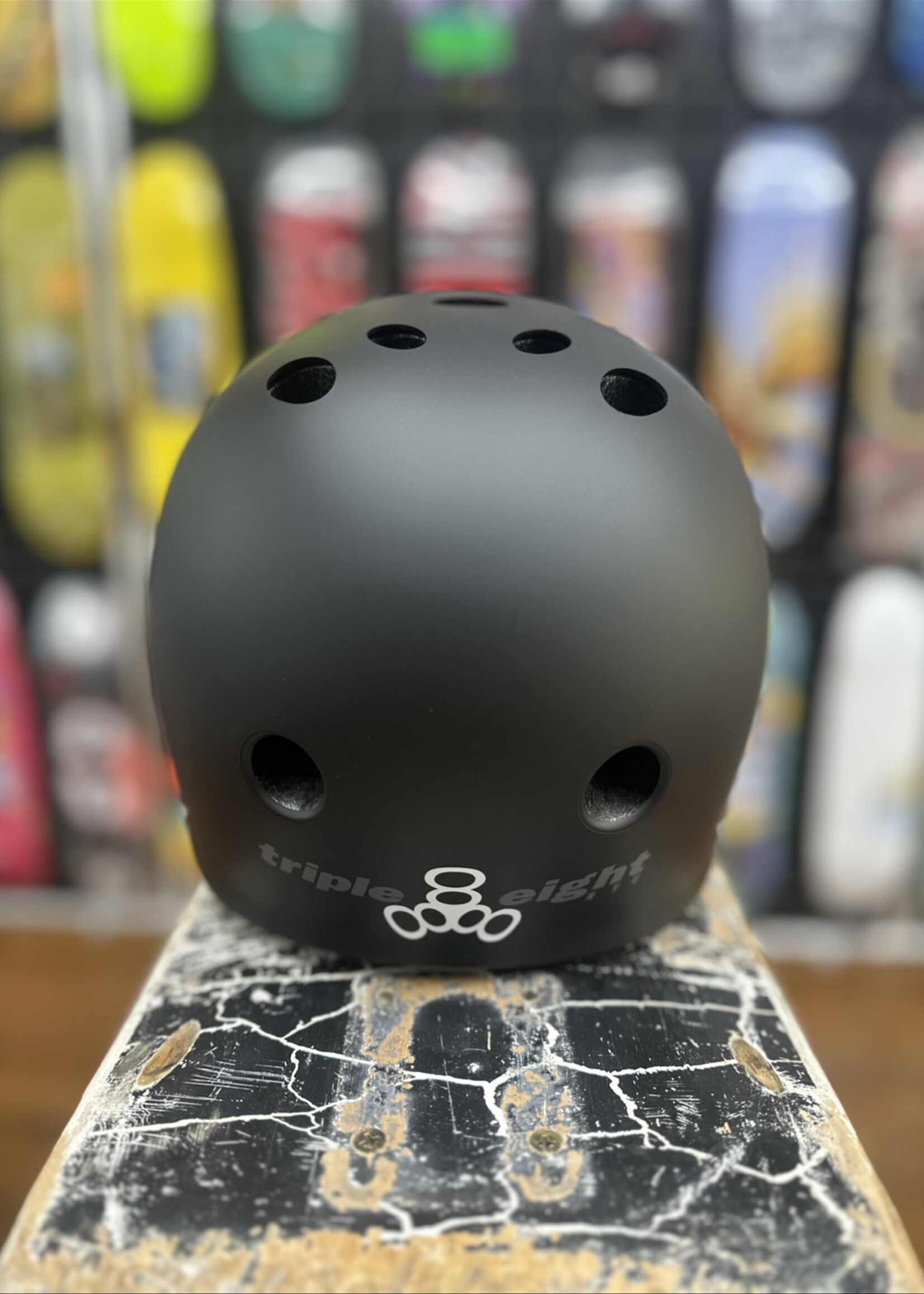 Triple 8 TRIPLE 8 - Certified Helmet SweatSaver Matte Black Rubber