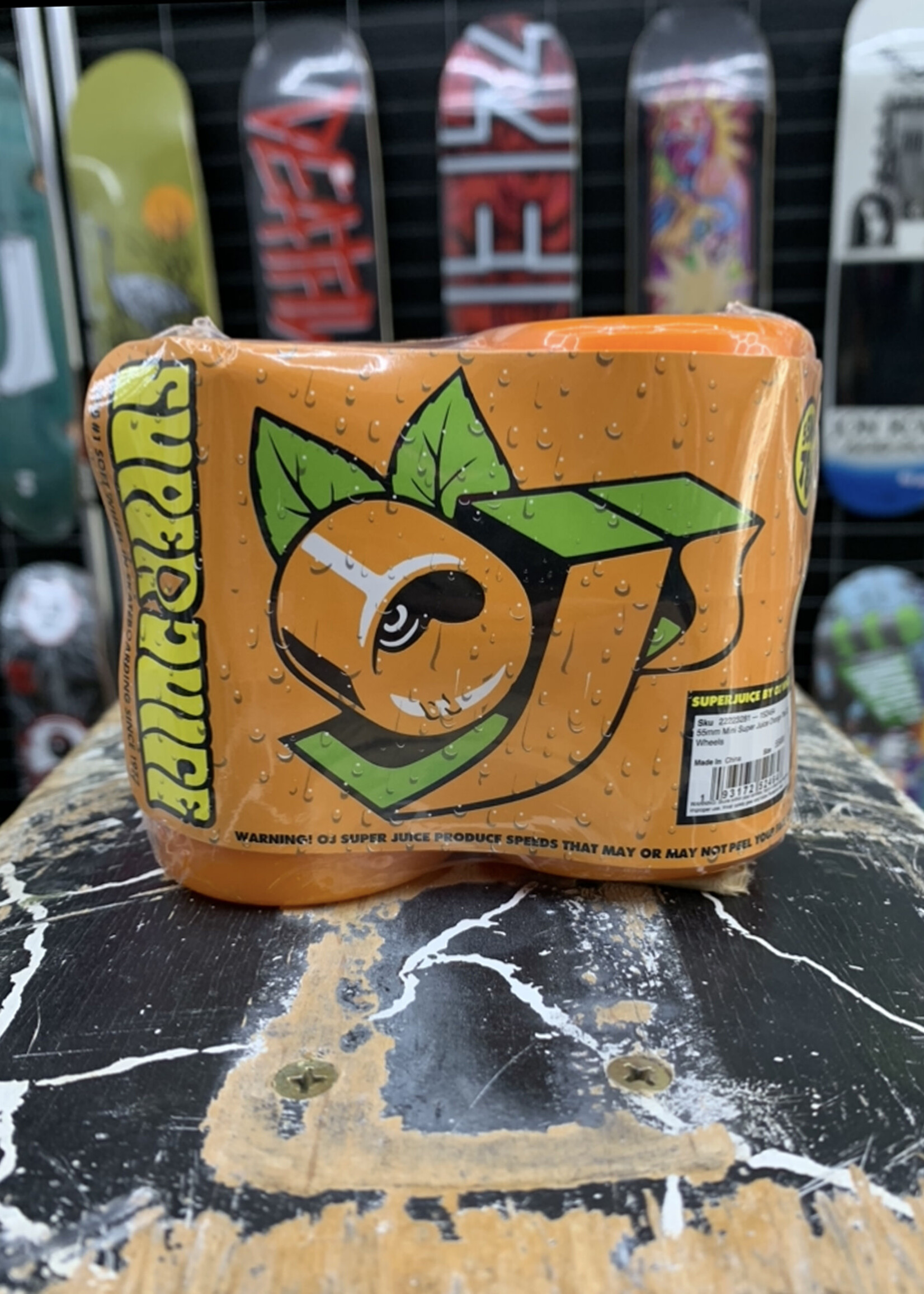 OJ's Wheels OJ WHEELS - Mini Super Juice Orange/Yellow - 55mm 78a