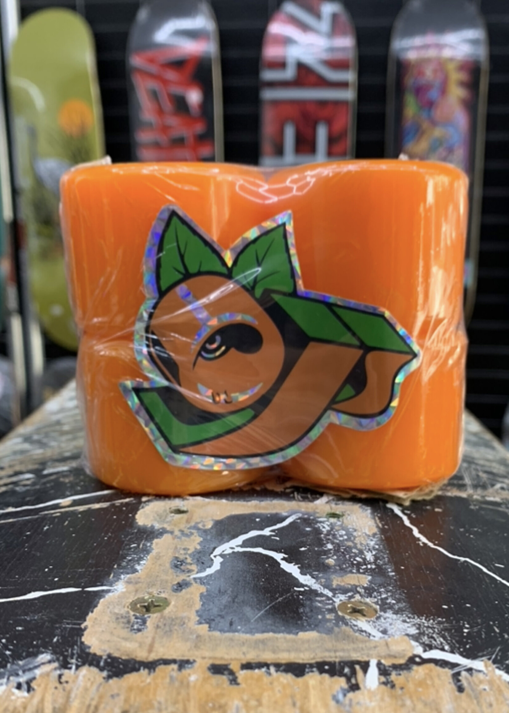 OJ's Wheels OJ WHEELS - Mini Super Juice Orange/Yellow - 55mm 78a