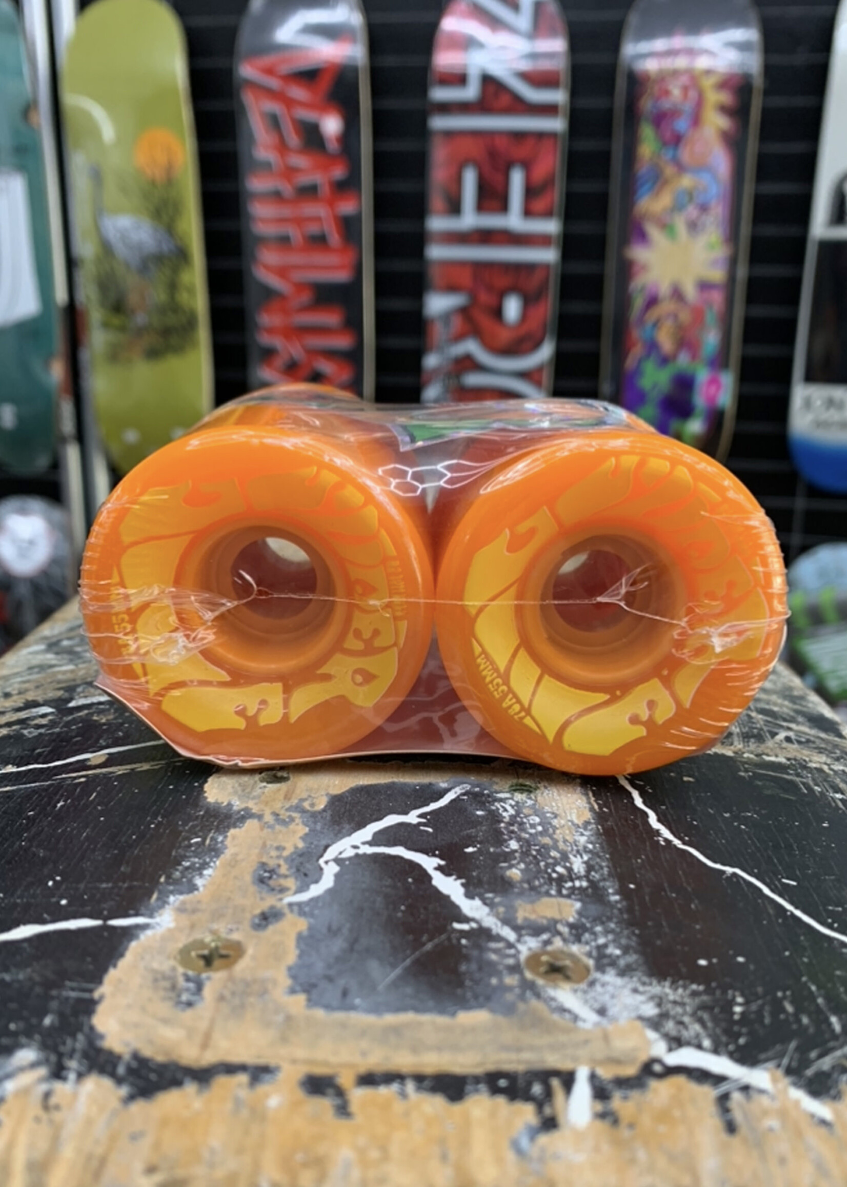 OJ's Wheels OJ WHEELS - Mini Super Juice Orange/Yellow - 55mm 78a