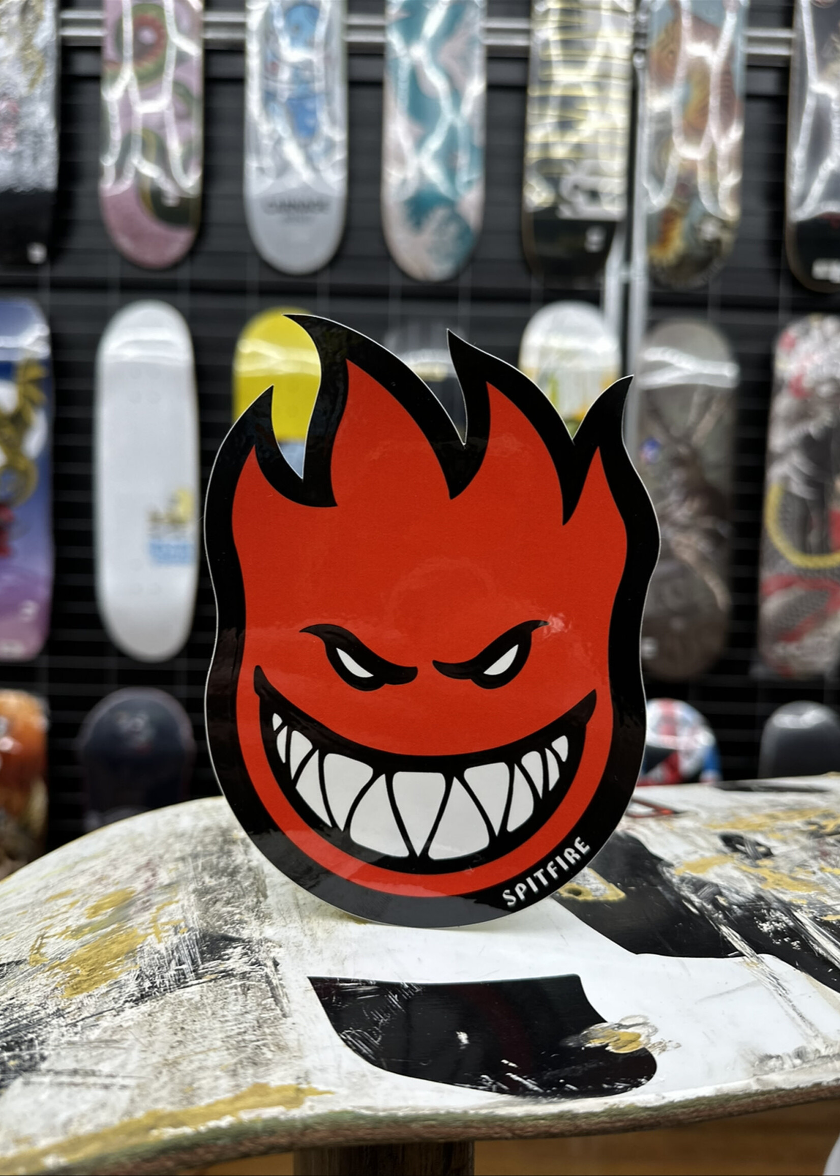 Spitfire Wheels SPITFIRE WHEELS - Bighead Fireball Medium Sticker - 16cm