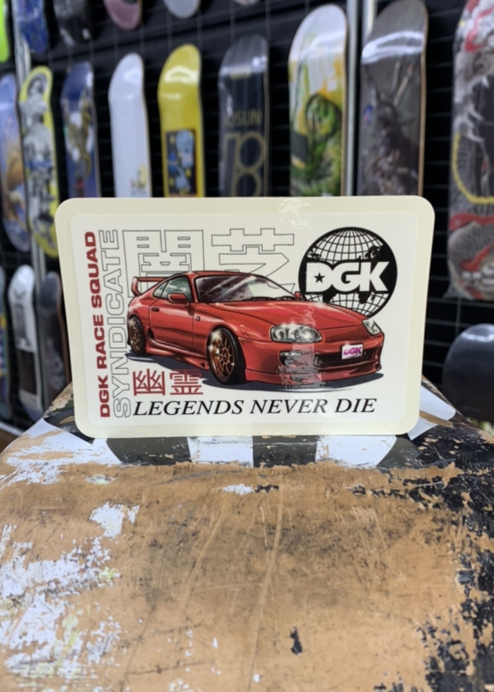 DGK DGK - Syndicate Red Supra Sticker - 5.25"
