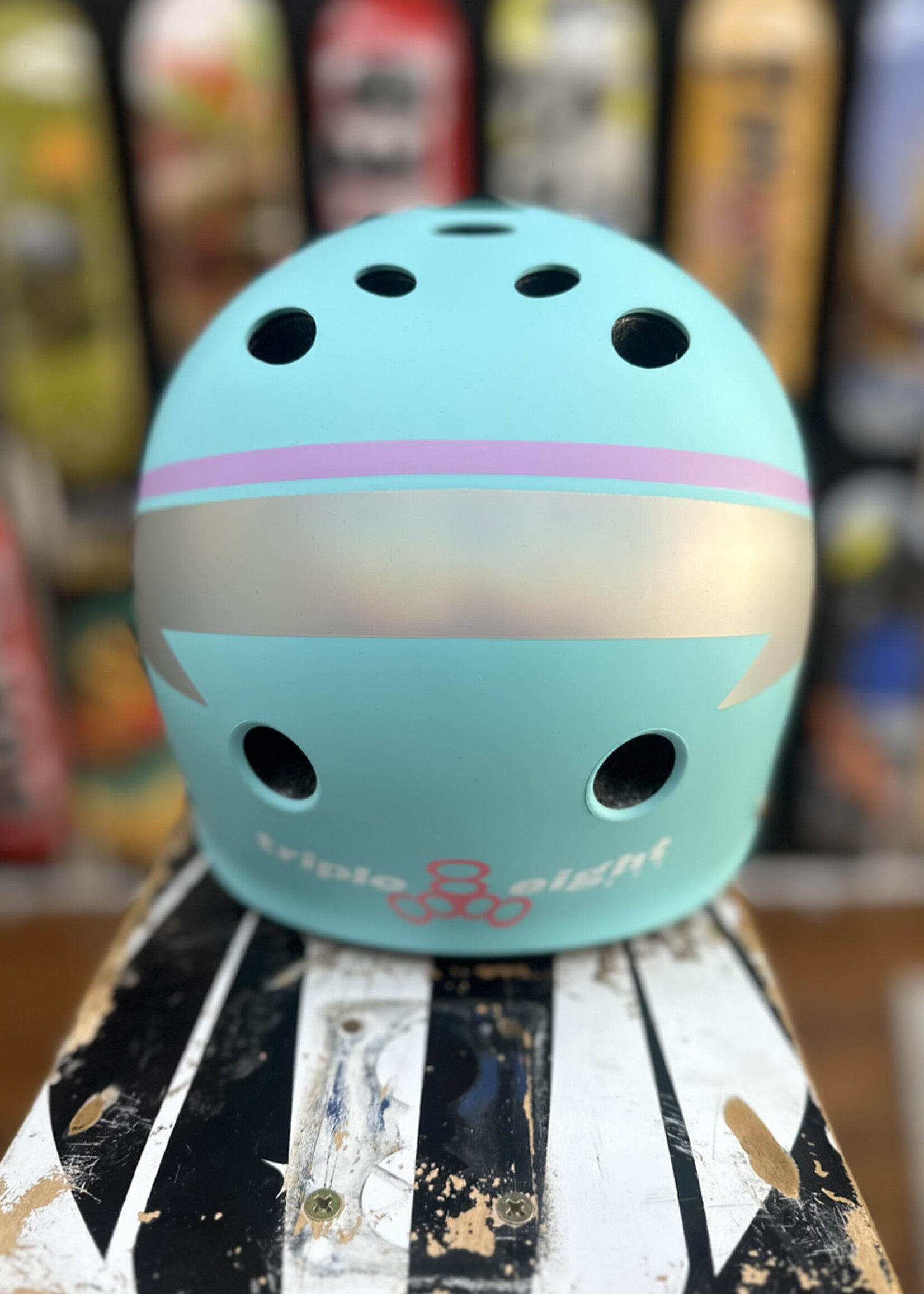 Triple 8 TRIPLE 8 - Certified Helmet SweatSaver Teal Hologram