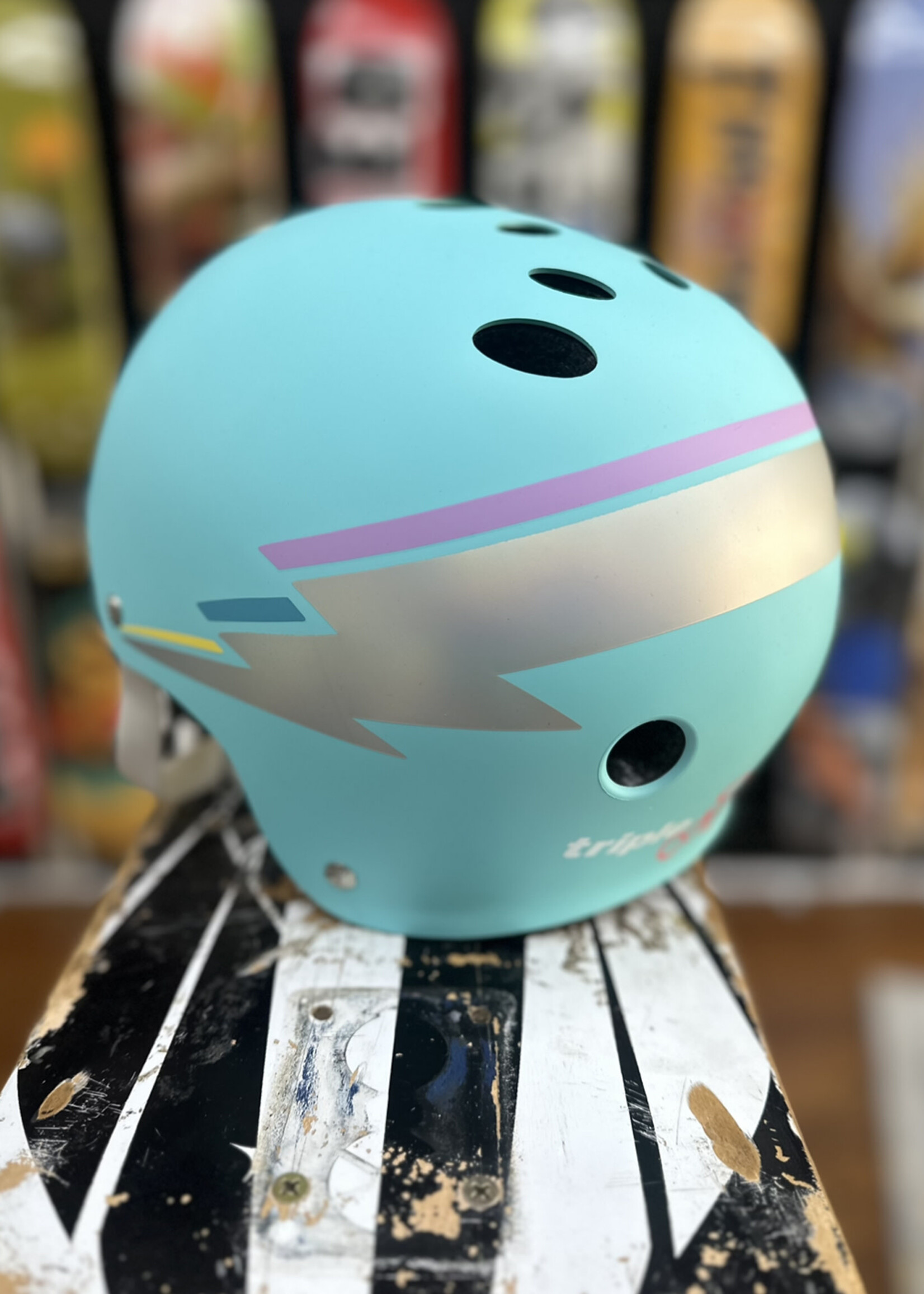 Triple 8 TRIPLE 8 - Certified Helmet SweatSaver Teal Hologram