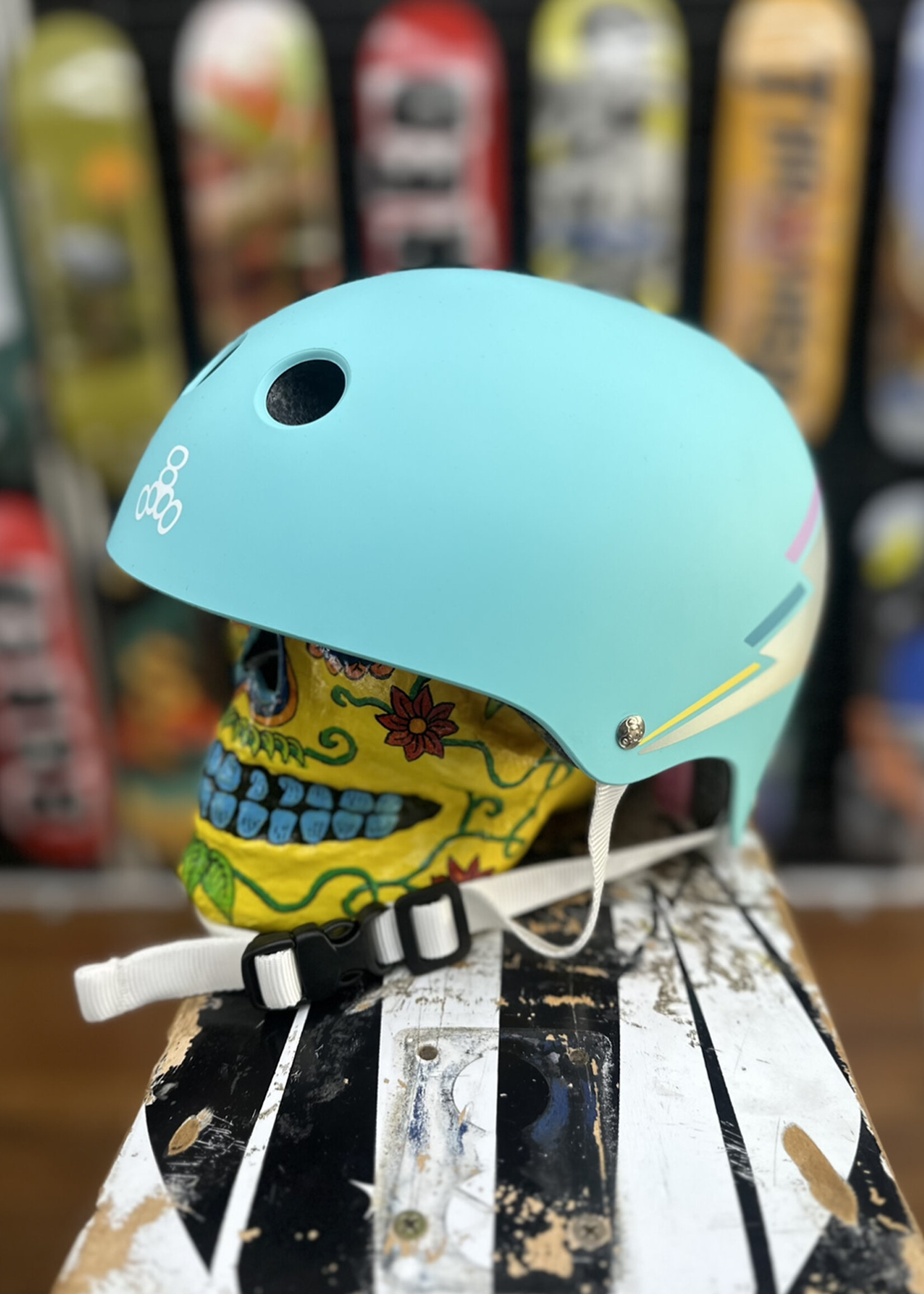 Triple 8 TRIPLE 8 - Certified Helmet SweatSaver Teal Hologram