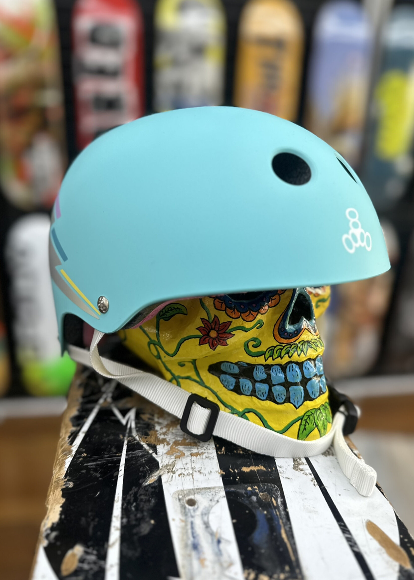 Triple 8 TRIPLE 8 - Certified Helmet SweatSaver Teal Hologram