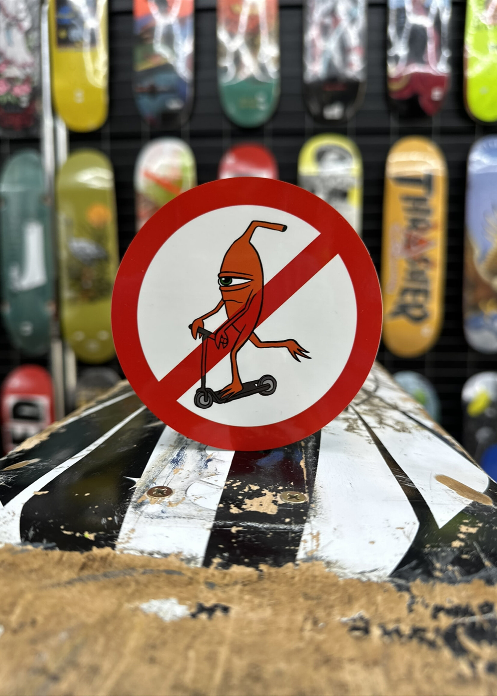 Toy Machine TOY MACHINE - No Scooters Sticker - 10cm