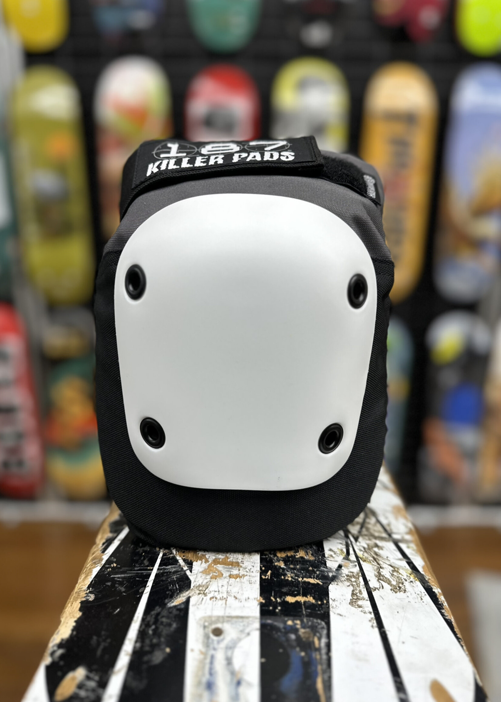 187 KILLER PADS 187 KILLER PADS - Fly Knee Pads Black/Grey White Caps