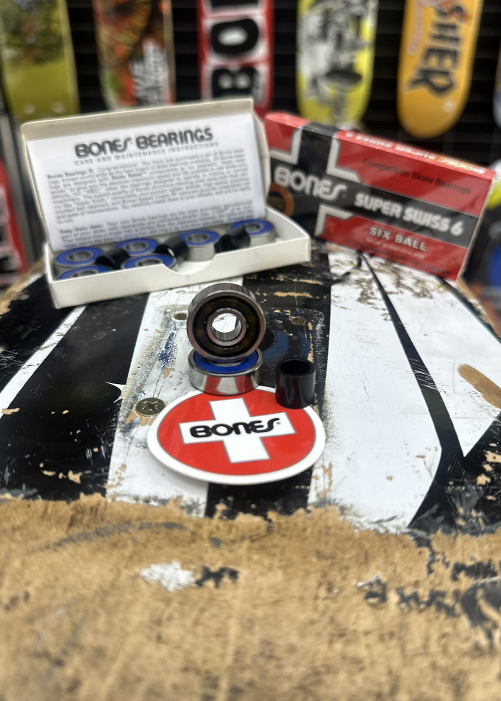 BONES BONES - Super Swiss 6 Balls Bearings - 8 Pack