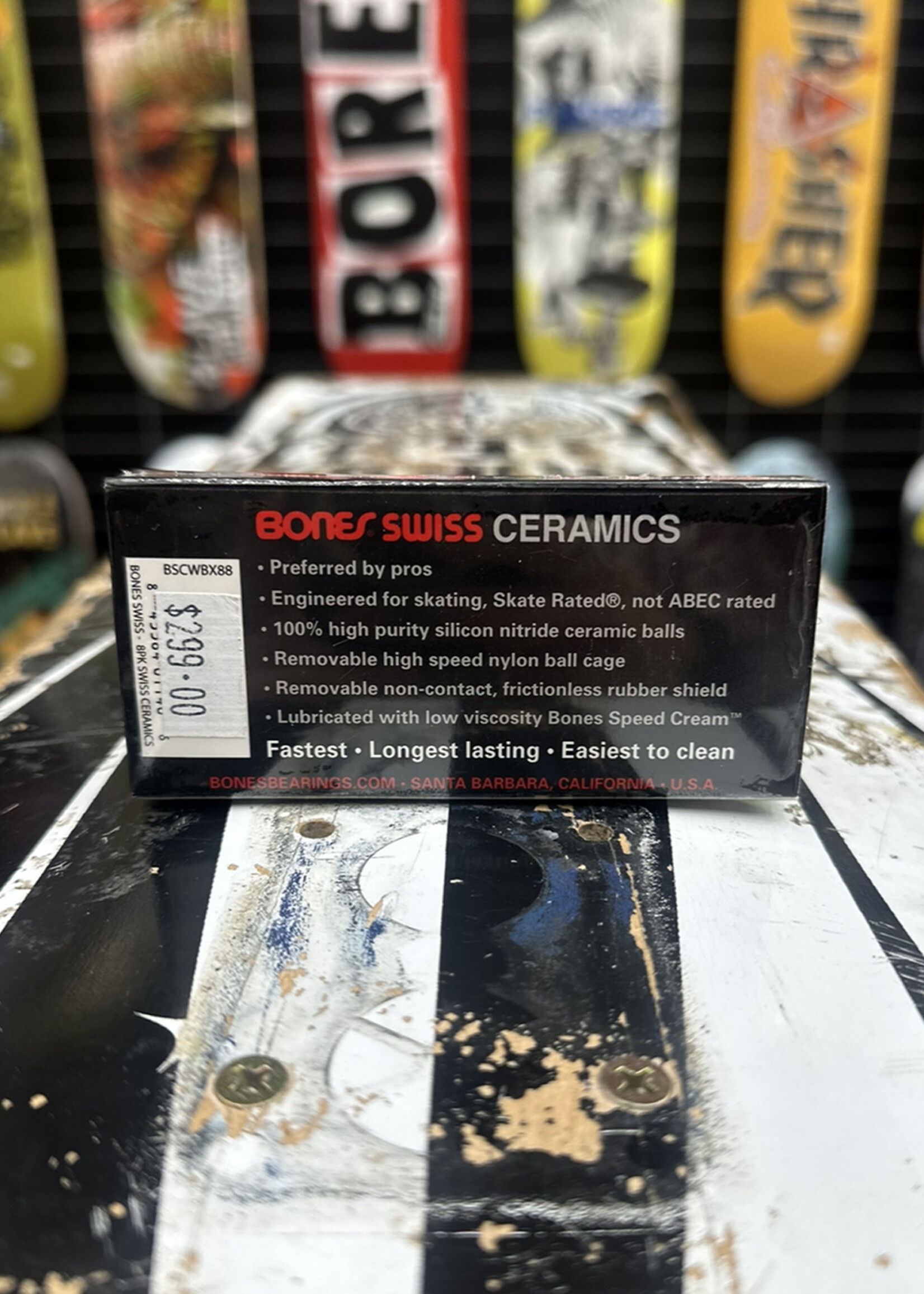 BONES BONES - Swiss Ceramic Bearings - 8 Pack