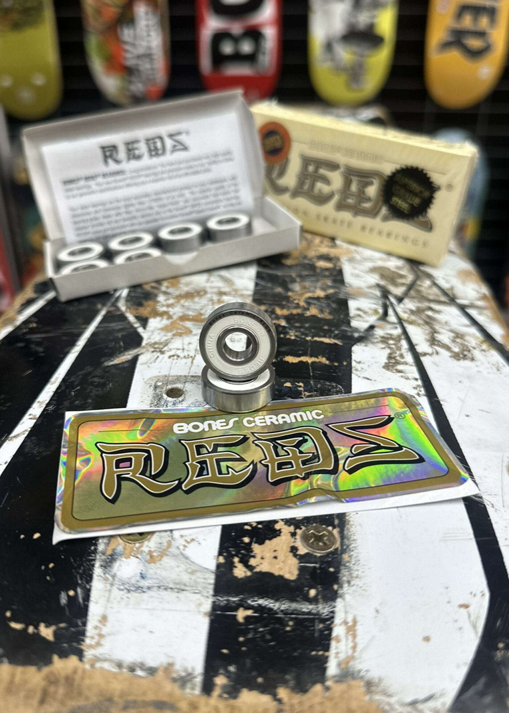 BONES BONES - Ceramic Super Reds Bearings - 8 Pack
