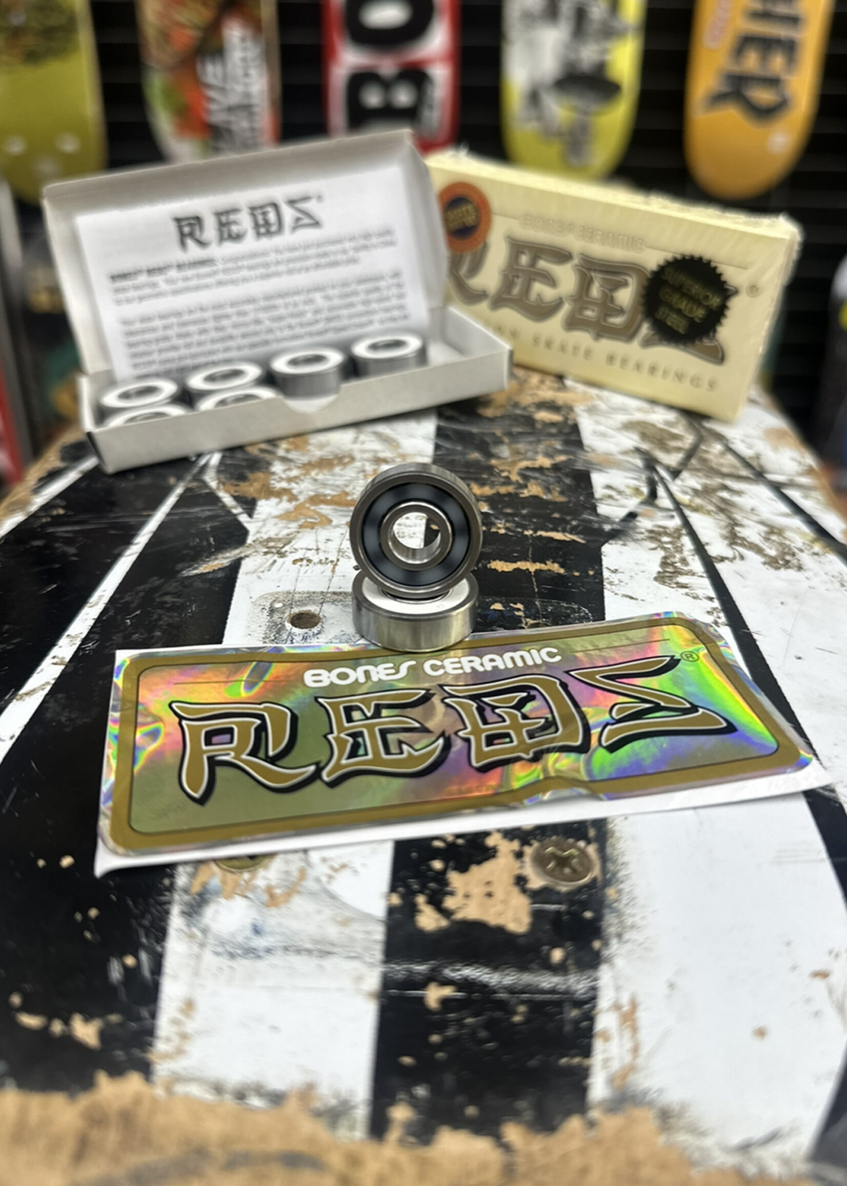 BONES BONES - Ceramic Super Reds Bearings - 8 Pack