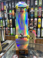 Holiday Skateboards HOLIDAY SKATEBOARDS - Holographic/Pink Trucks Yellow Wheels - Complete - 7.75"