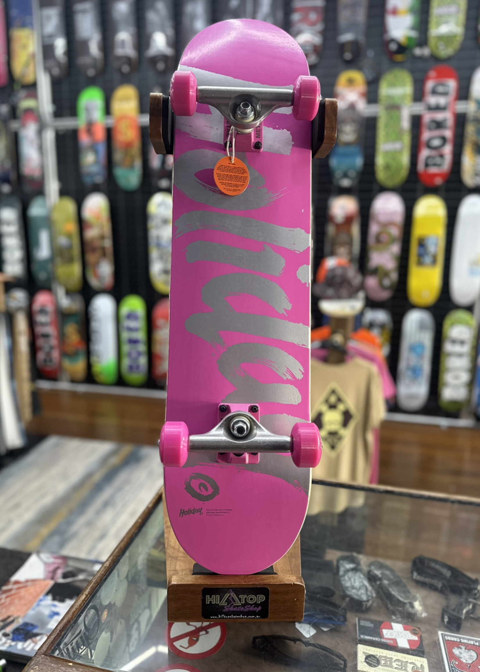 Holiday Skateboards HOLIDAY SKATEBOARDS - Safety Pink Complete - 7.75"