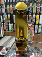 Holiday Skateboards HOLIDAY SKATEBOARDS - Gold/Gold Trucks Black/White Swirl Wheels - Complete - 8.0"