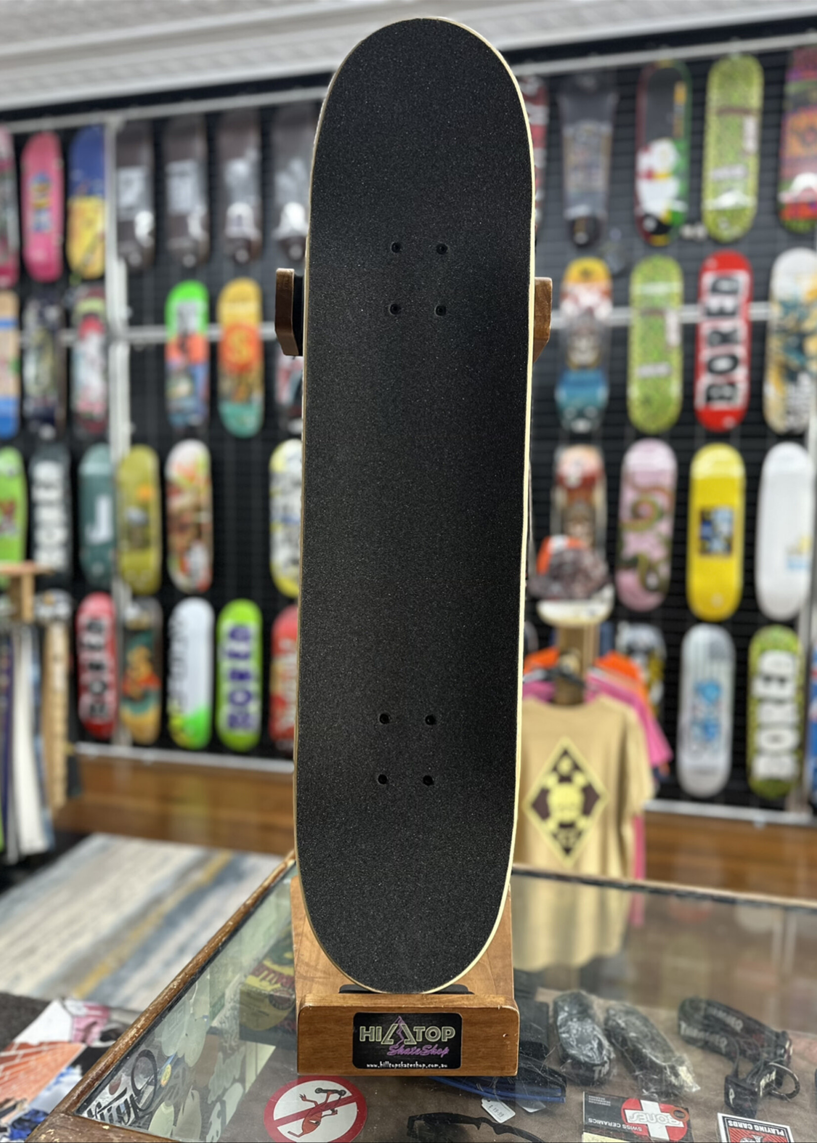 Holiday Skateboards HOLIDAY SKATEBOARDS - Tie Dye Black Gold Trucks - Complete 8.0"