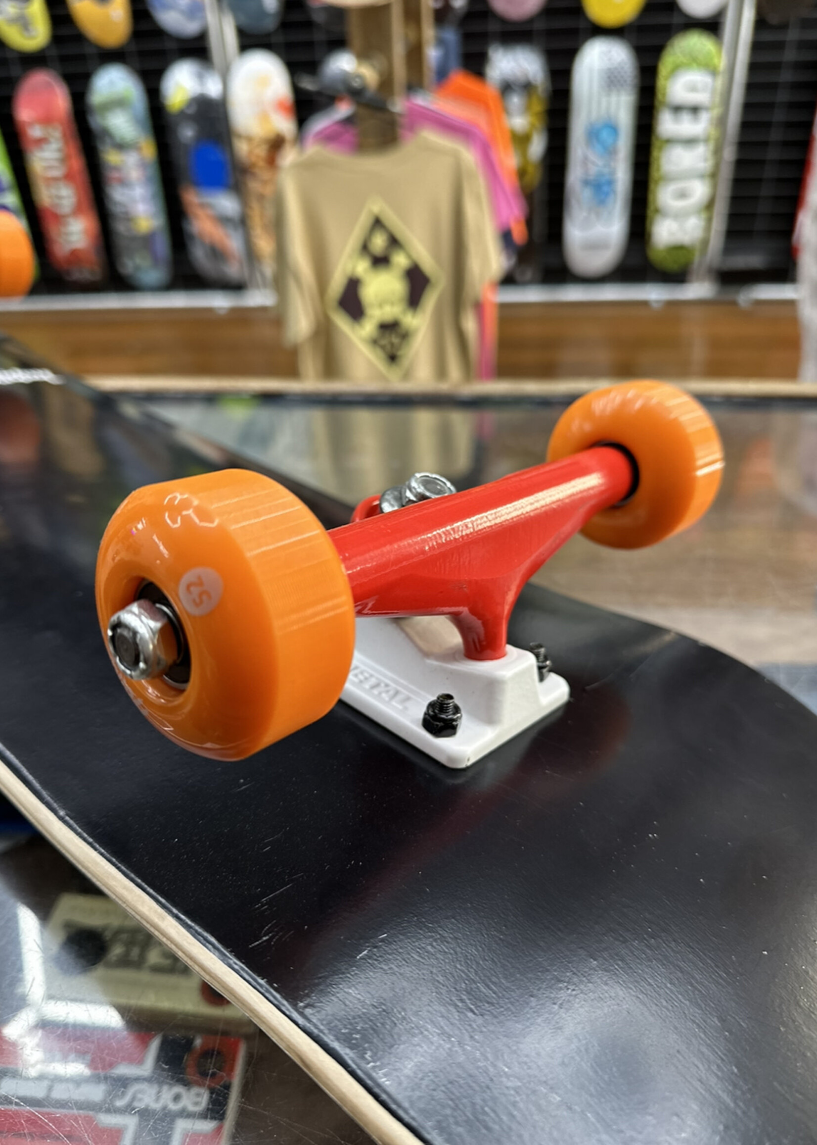 Holiday Skateboards HOLIDAY SKATEBOARDS - Simple Black/Red Trucks/Orange Wheels Complete - 8.0"