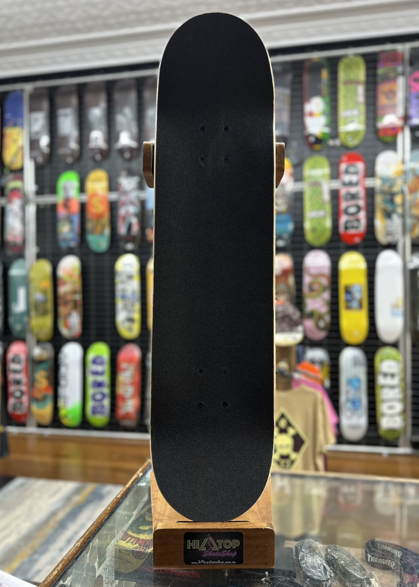 Holiday Skateboards HOLIDAY SKATEBOARDS - Tie Dye Blue Ice/Yellow Trucks/Green Wheels Complete - 8.125"