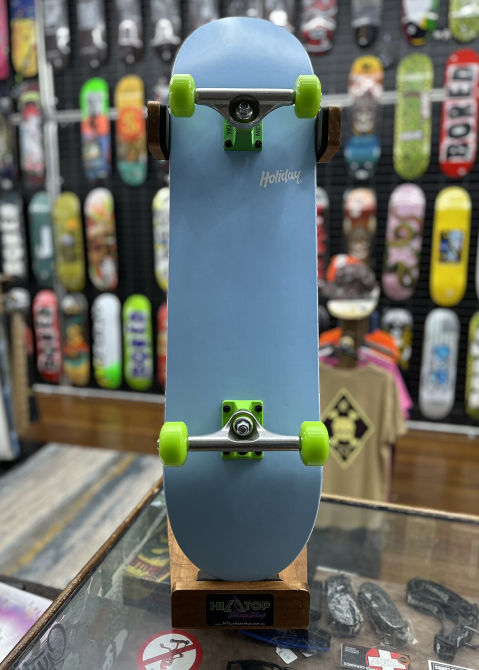 Holiday Skateboards HOLIDAY SKATEBOARDS - Simple Sky Blue Green Complete - 8.25"