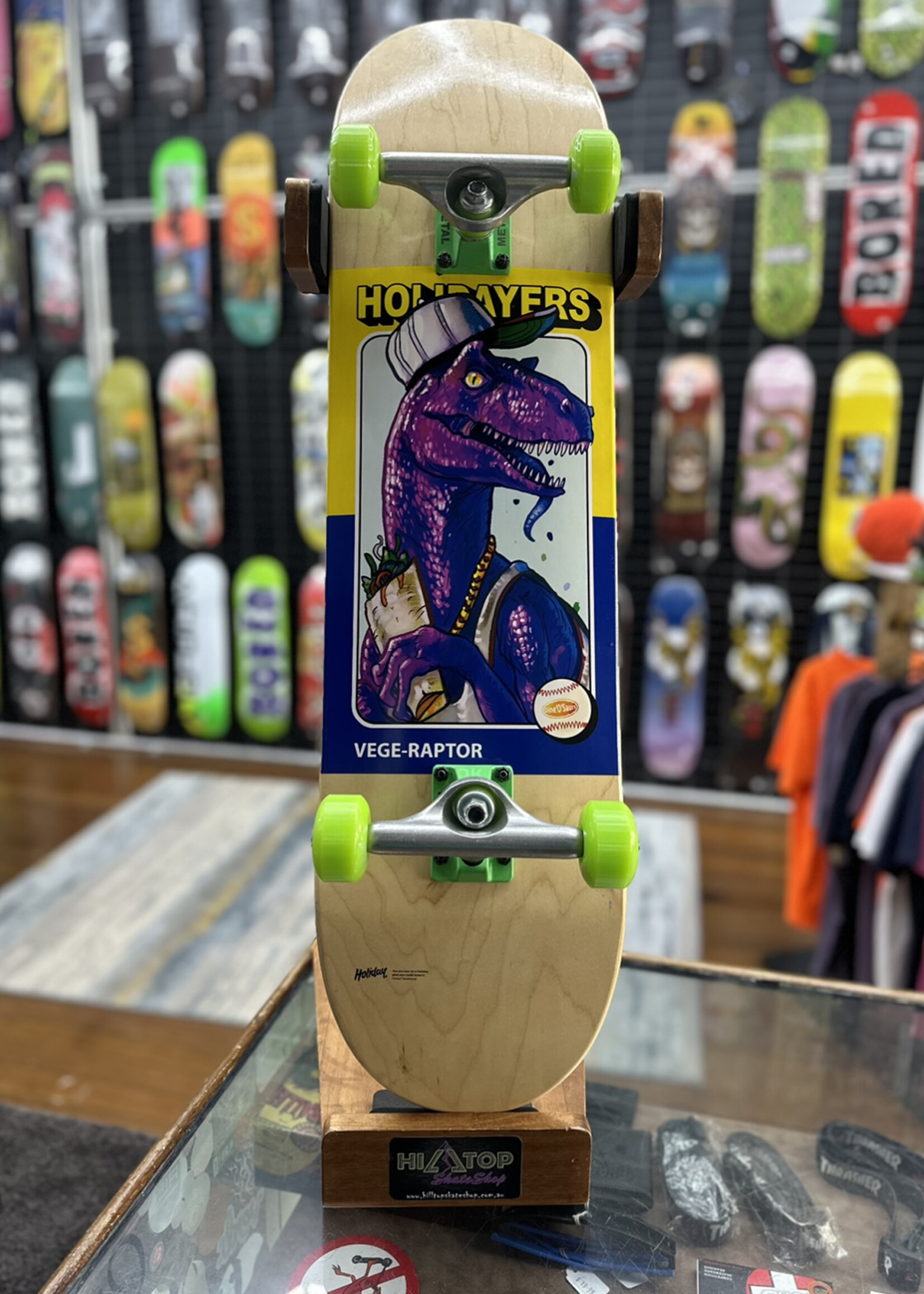 Holiday Skateboards HOLIDAY SKATEBOARDS - Vege-Raptor Green Complete - 8.25"