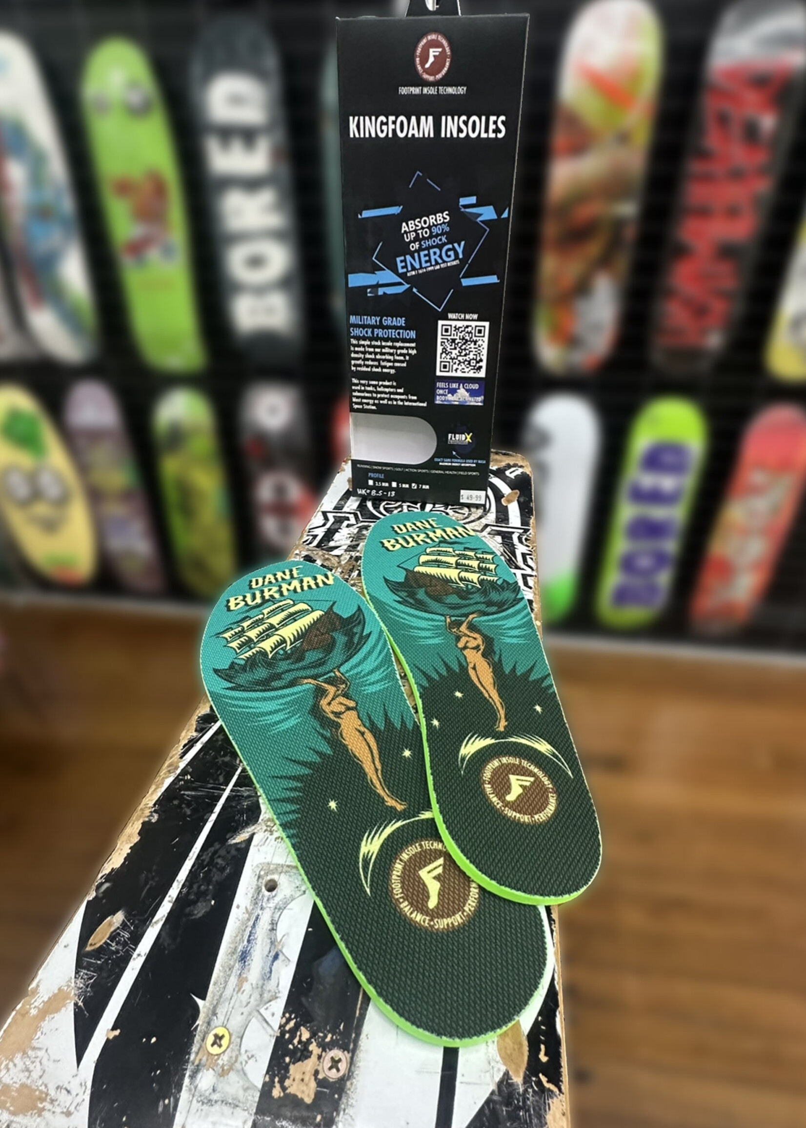 Footprint FOOTPRINT - FP King Foam Flat High 7mm Dane Burman Atlas Insoles