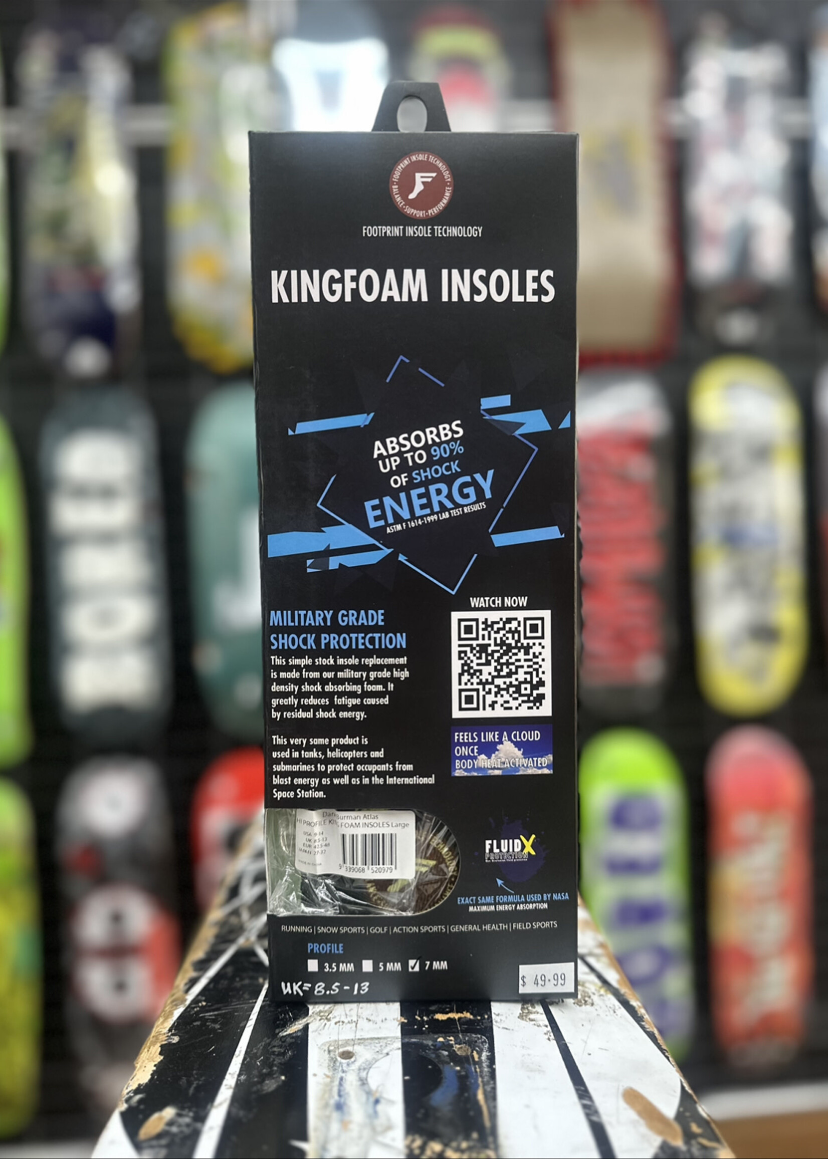 Footprint FOOTPRINT - FP King Foam Flat High 7mm Dane Burman Atlas Insoles