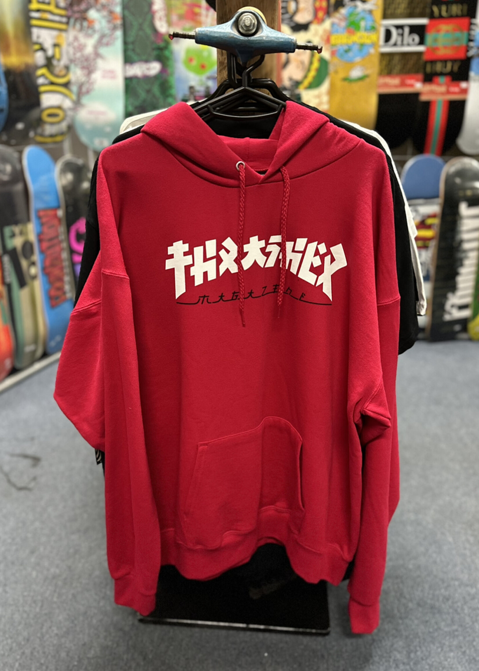 Thrasher THRASHER - Godzilla Hoodie Red