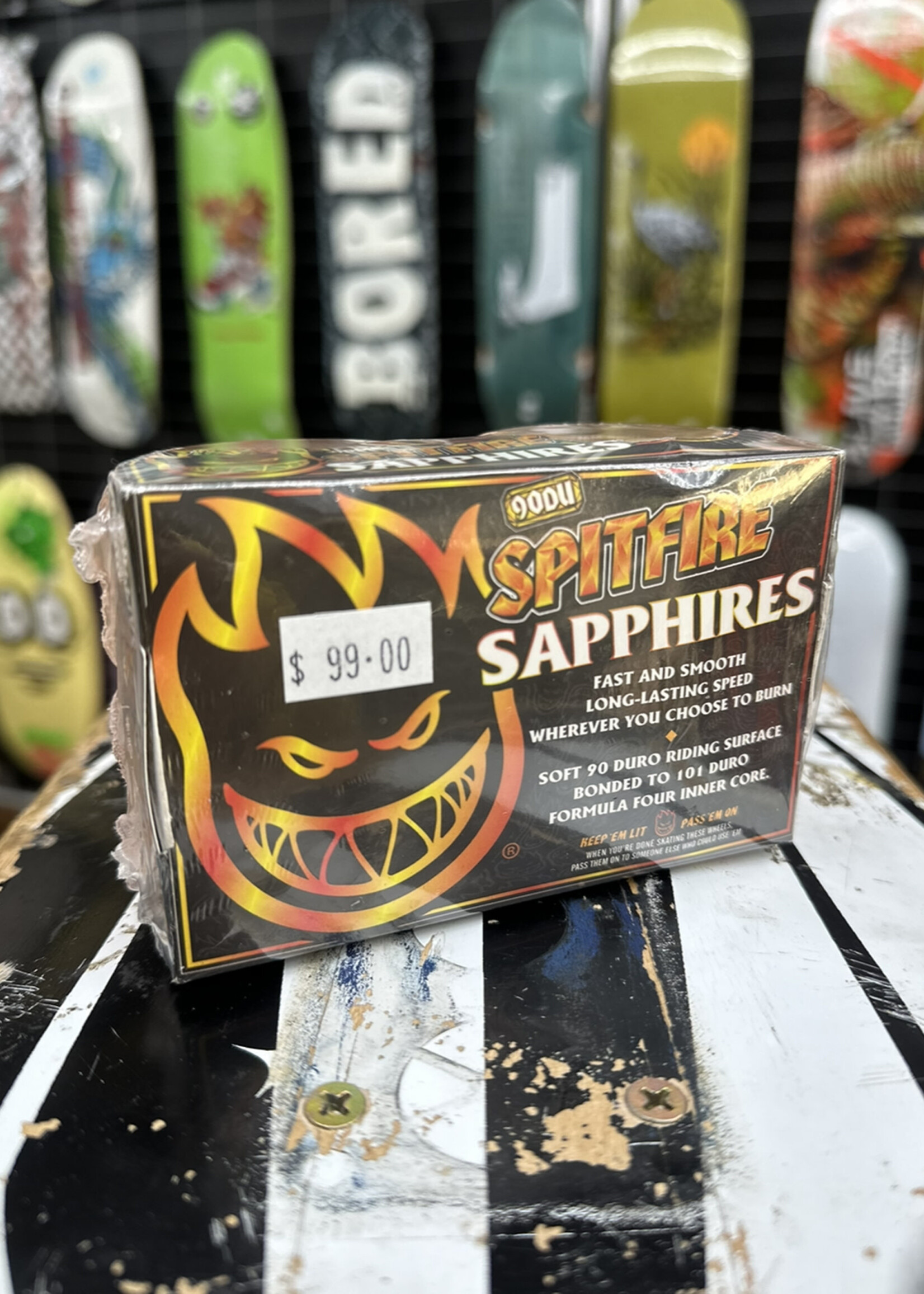 Spitfire Wheels SPITFIRE WHEELS - Sapphire Orange - 90a/101 54mm