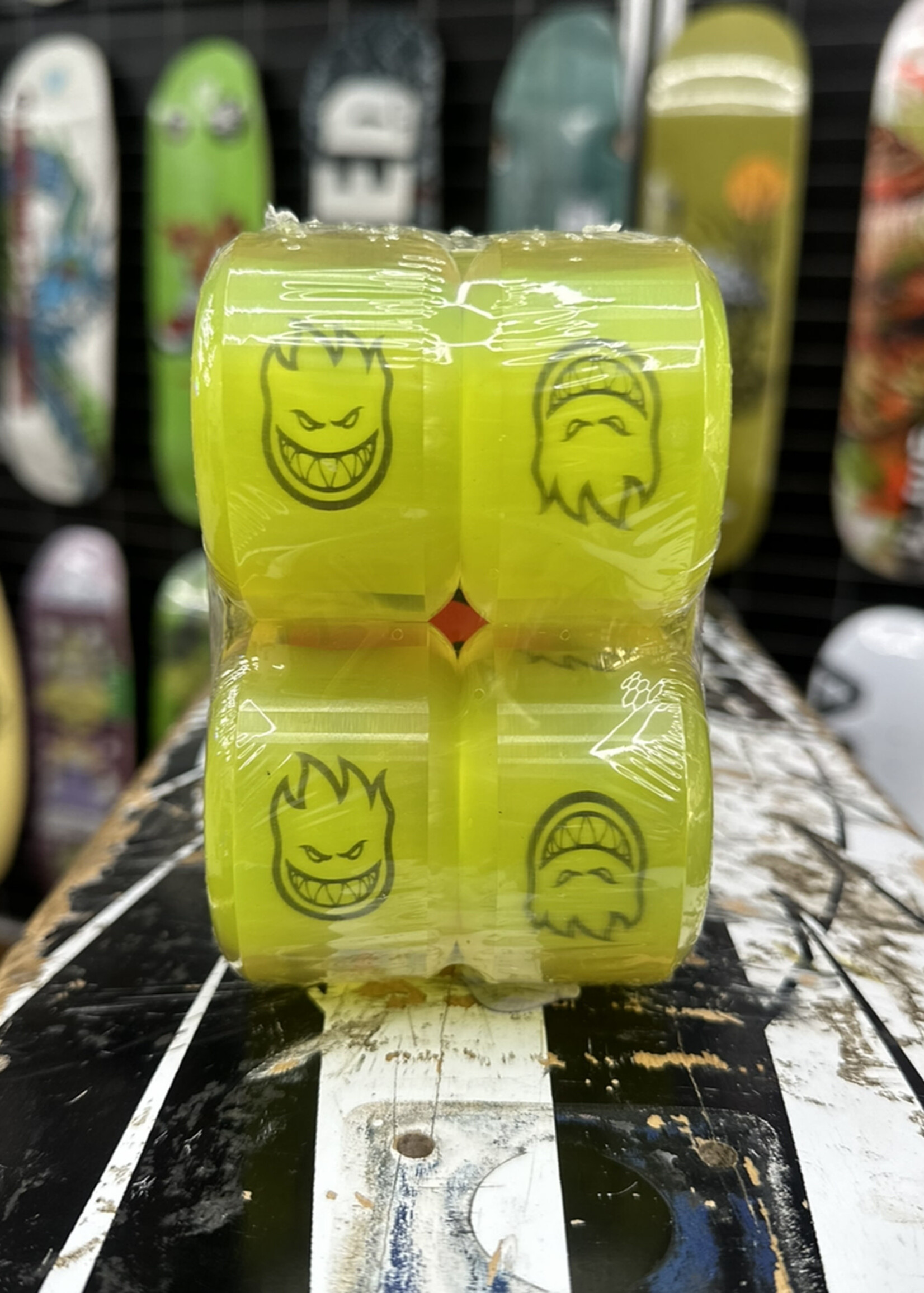 Spitfire Wheels SPITFIRE WHEELS - Sapphire Yellow Conical Full - 90a/101a 58mm