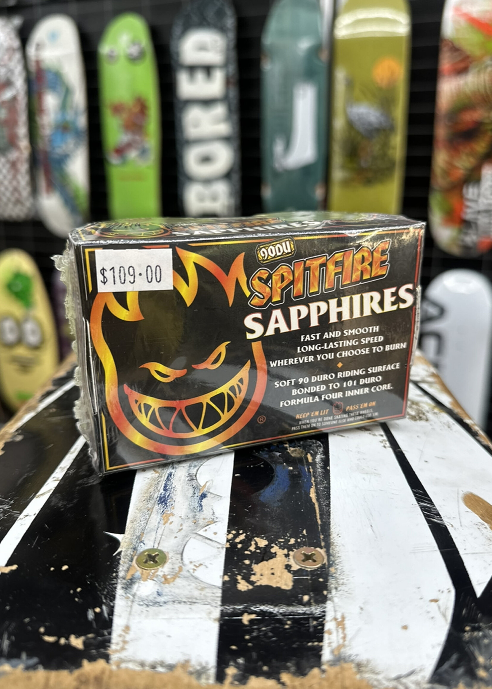 Spitfire Wheels SPITFIRE WHEELS - Sapphire Yellow Conical Full - 90a/101a 58mm