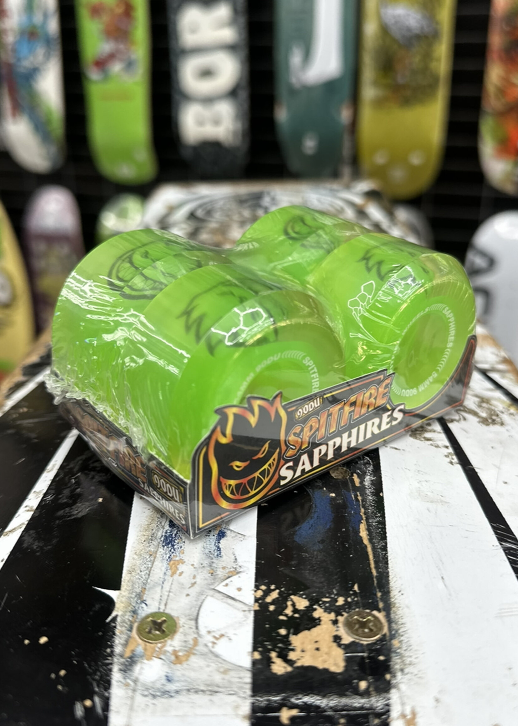 Spitfire Wheels SPITFIRE WHEELS - Sapphire Neon Green - Conical Full - 90a/101a 54mm