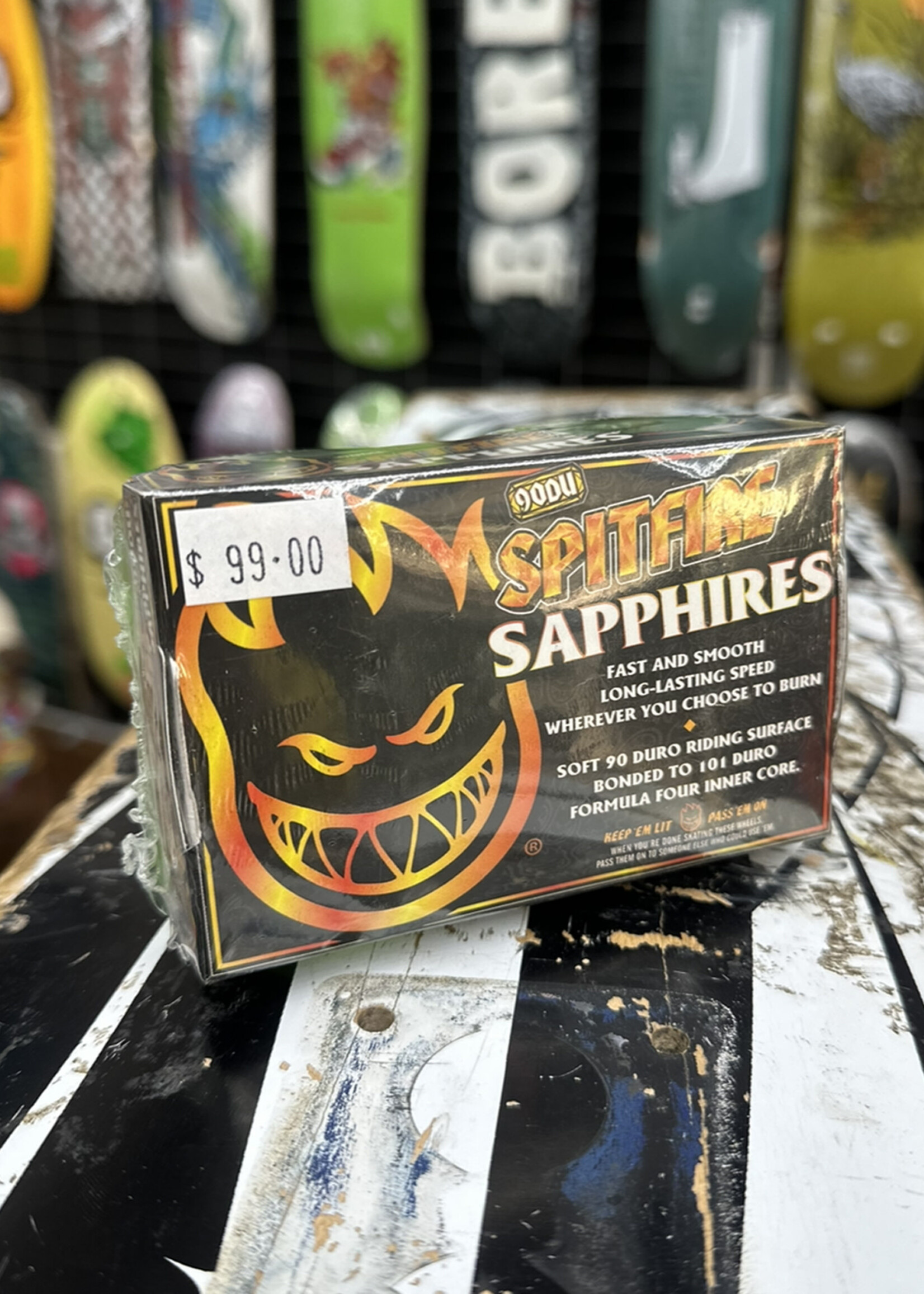 Spitfire Wheels SPITFIRE WHEELS - Sapphire Neon Green - Conical Full - 90a/101a 54mm