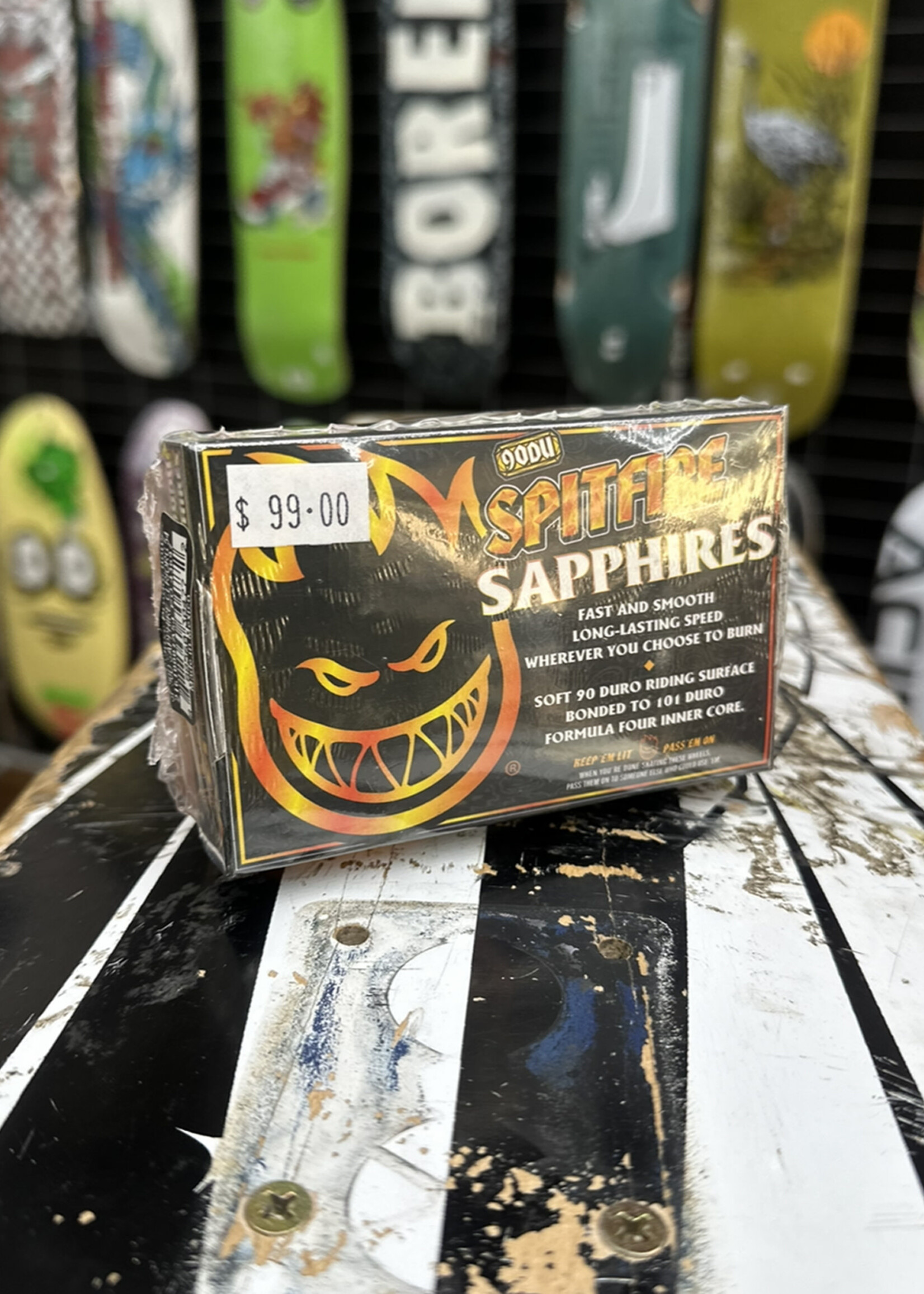 Spitfire Wheels SPITFIRE WHEELS - Sapphire Orange - Conical Full - 90a/101a 56mm