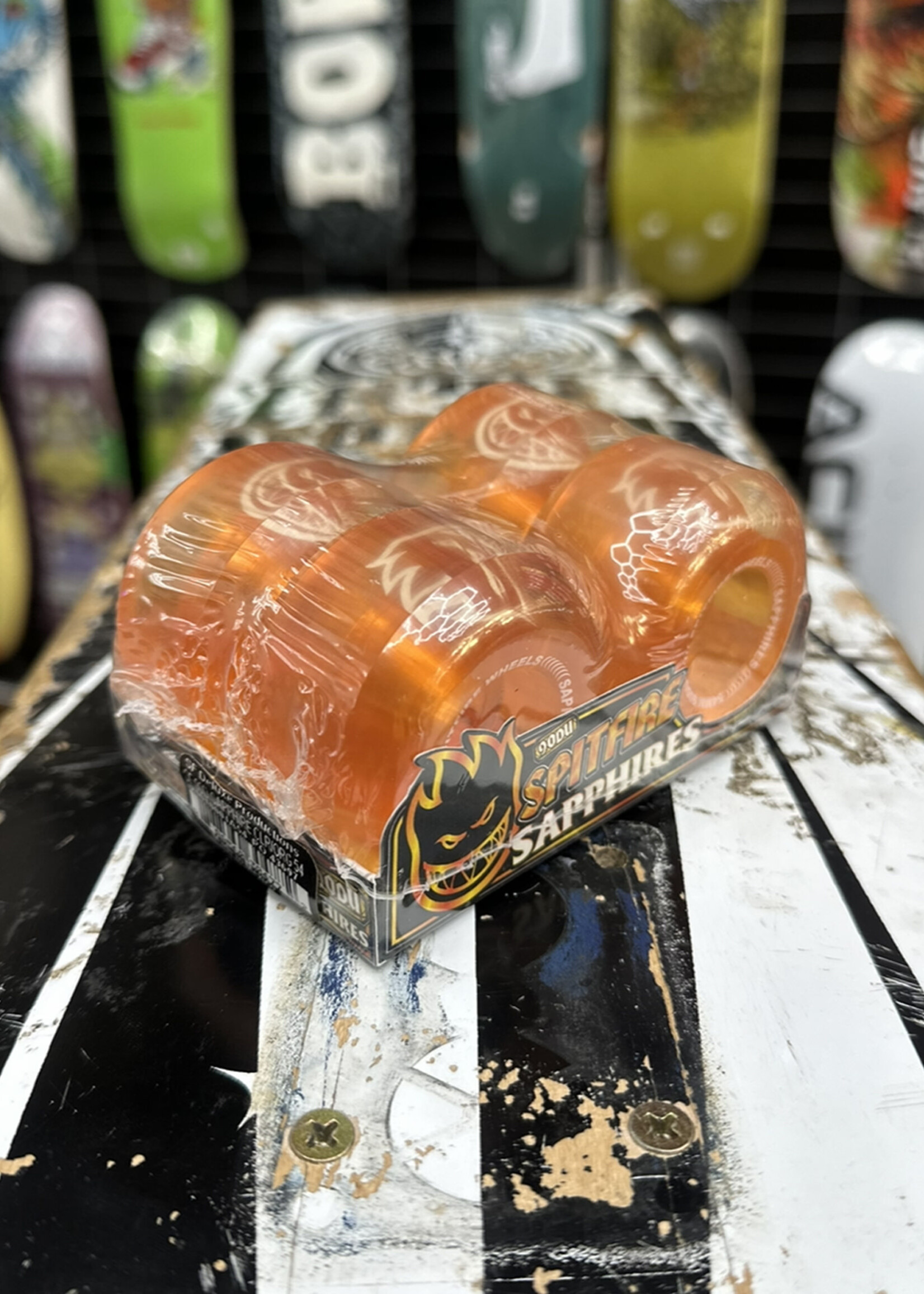 Spitfire Wheels SPITFIRE WHEELS - Sapphire Orange - Conical Full - 90a/101a 56mm
