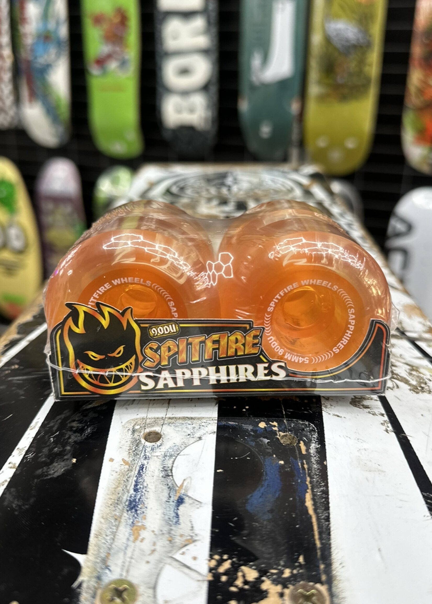 Spitfire Wheels SPITFIRE WHEELS - Sapphire Orange - Conical Full - 90a/101a 56mm