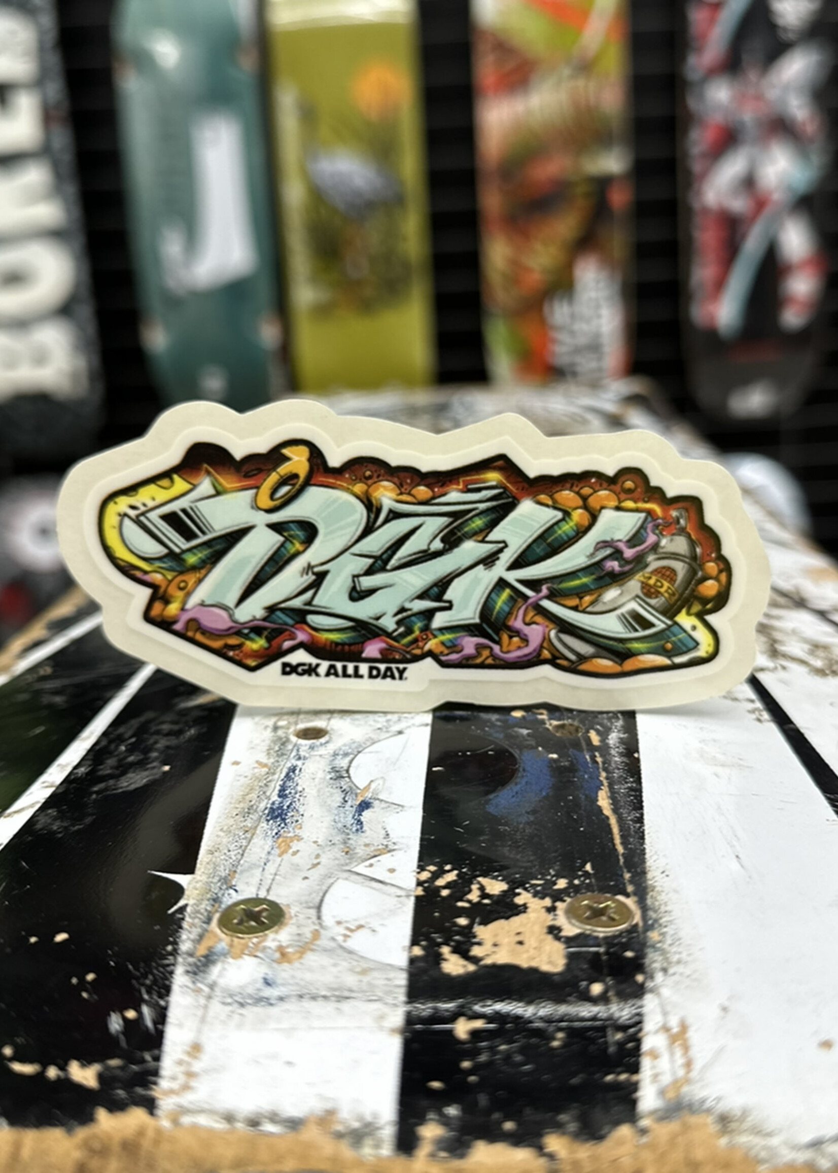 DGK - Graffiti Bomb Sticker - 4.5"