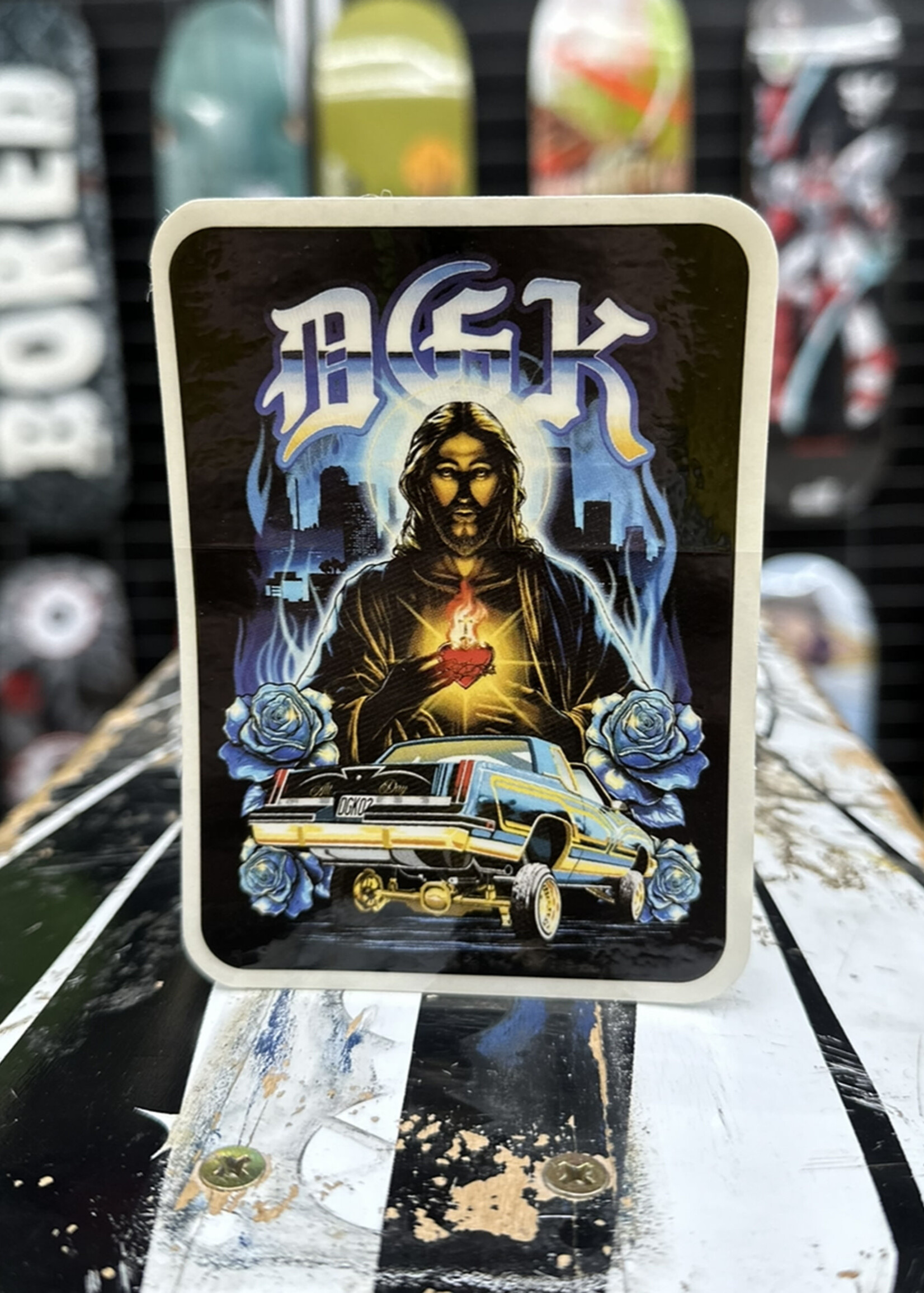 DGK DGK - Sacred Jeebus Lowrider Sticker - 4.5