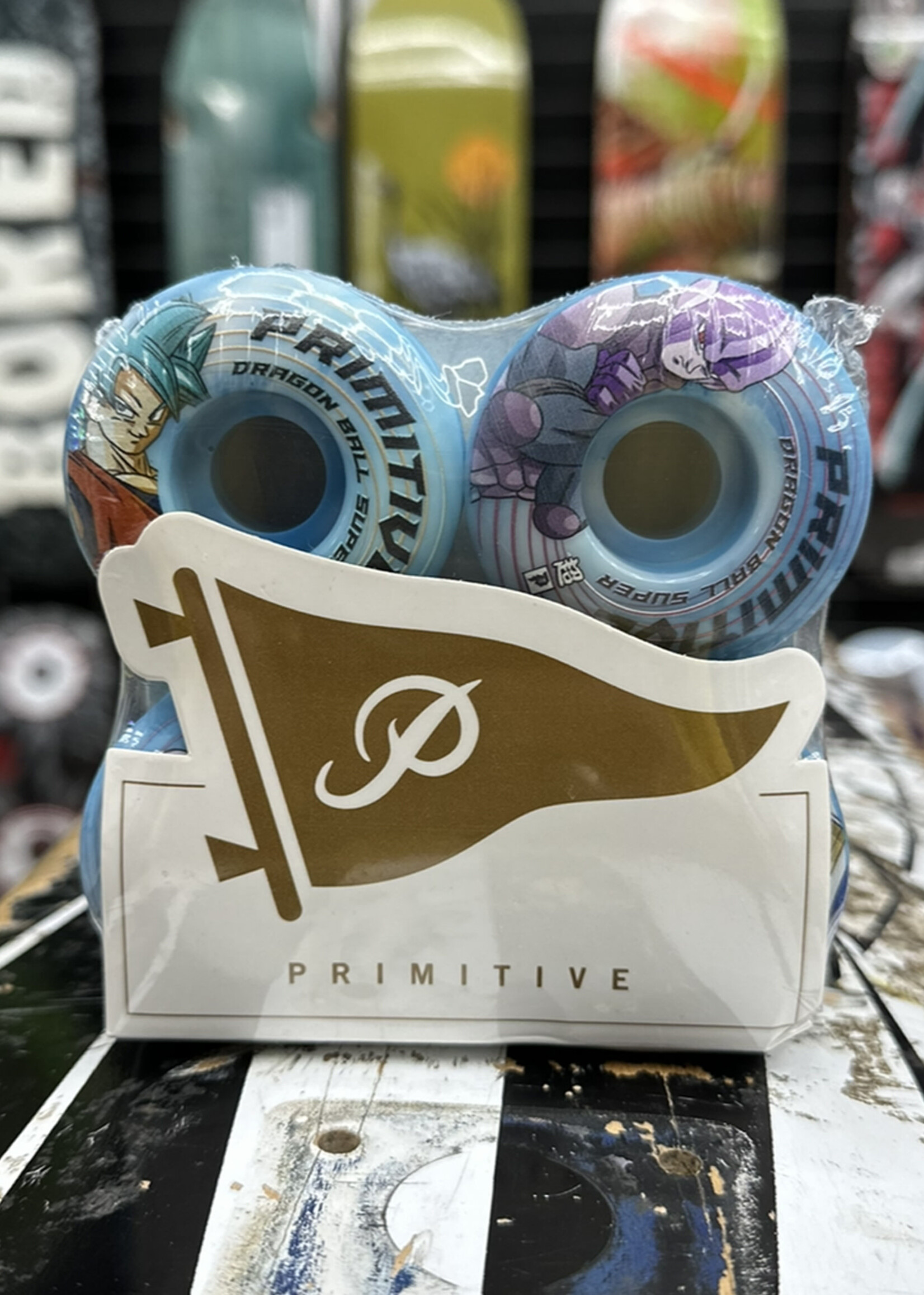 PRIMITIVE PRIMITIVE - Dragon Ball Super Survival Blue/White Swirl Wheels - 101a 52mm