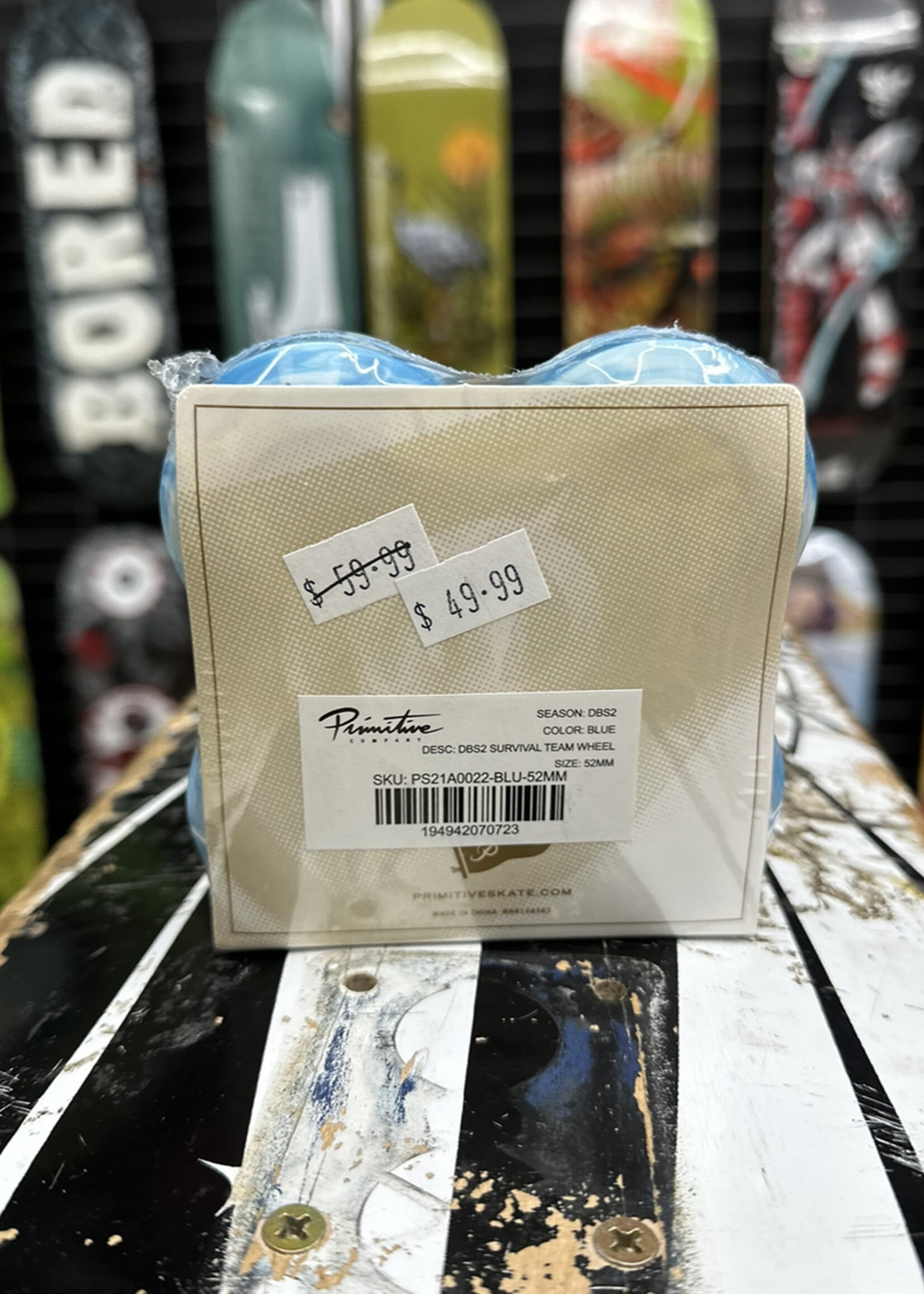 PRIMITIVE PRIMITIVE - Dragon Ball Super Survival Blue/White Swirl Wheels - 101a 52mm