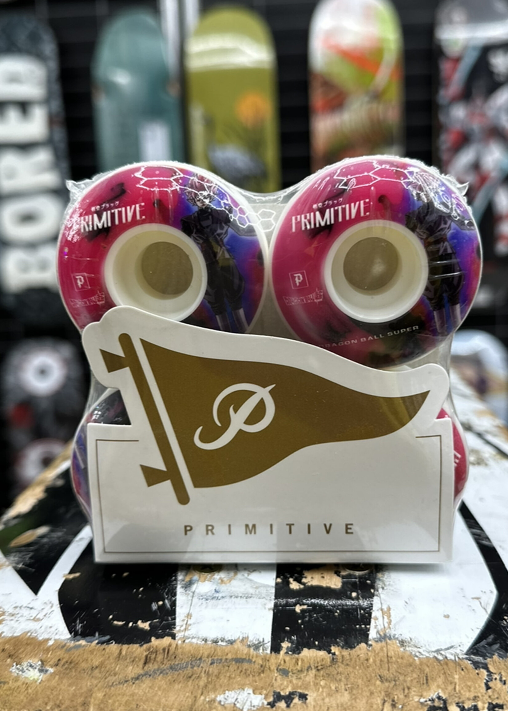 PRIMITIVE PRIMITIVE - Dragon Ball Super Goku Black Swirl Wheels - 101a 54mm