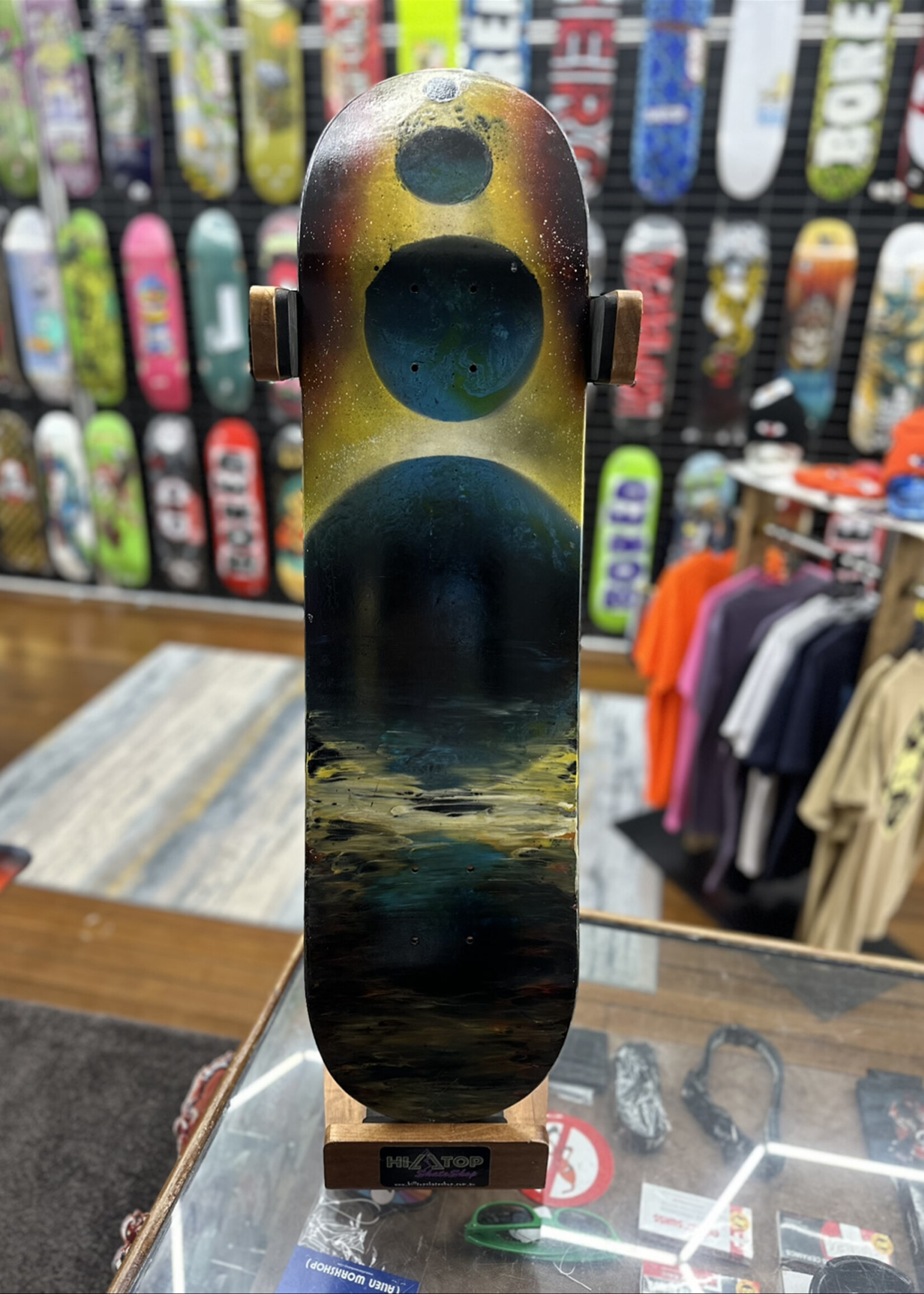 Local Artists LOCAL ARTISTS - Xus D. Demiurge Three Planets Reflecting In An Ocean - 8.125"