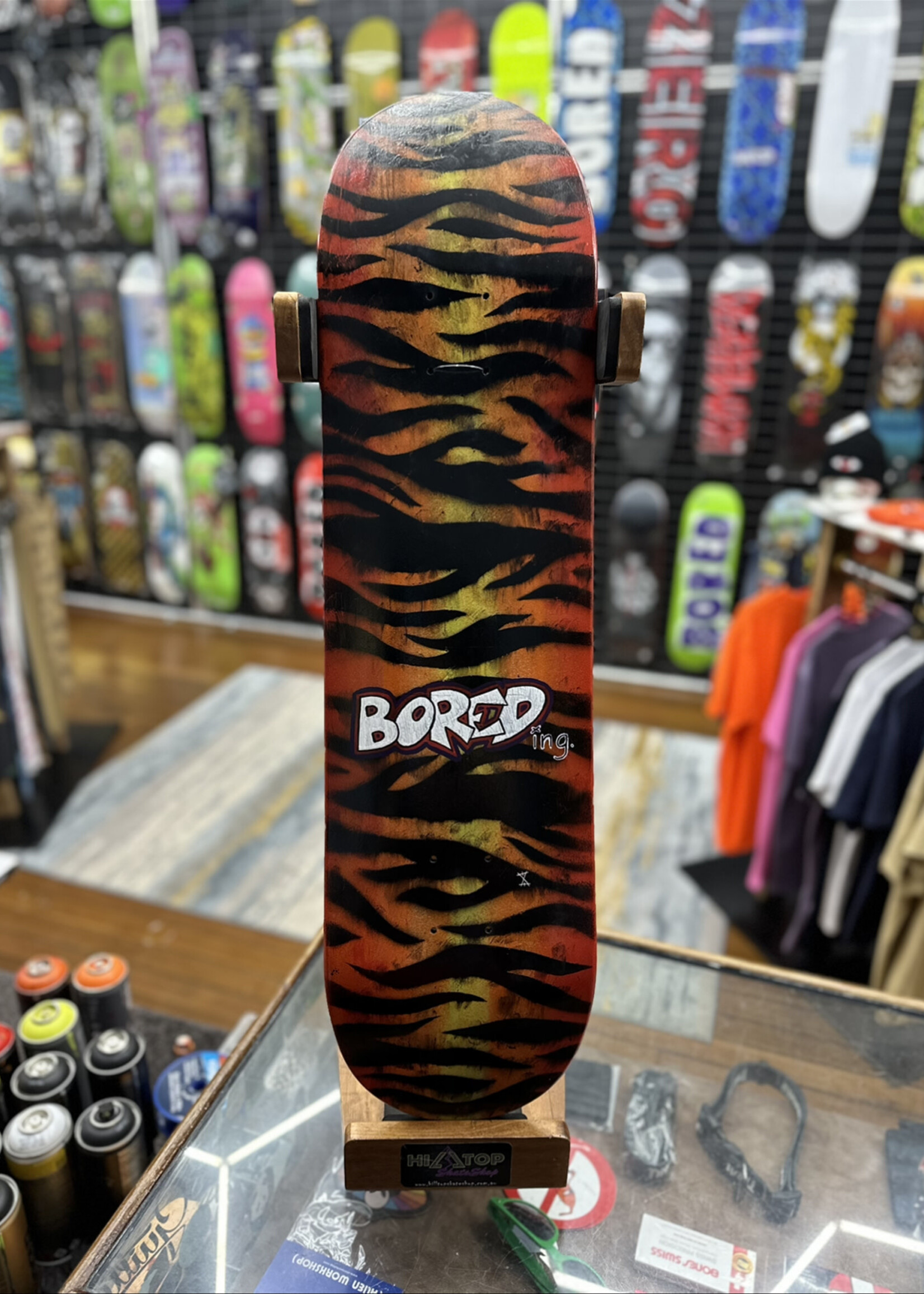BOREDing. BOREDing. - Tiger Stripes Hand Painted - 8.125"