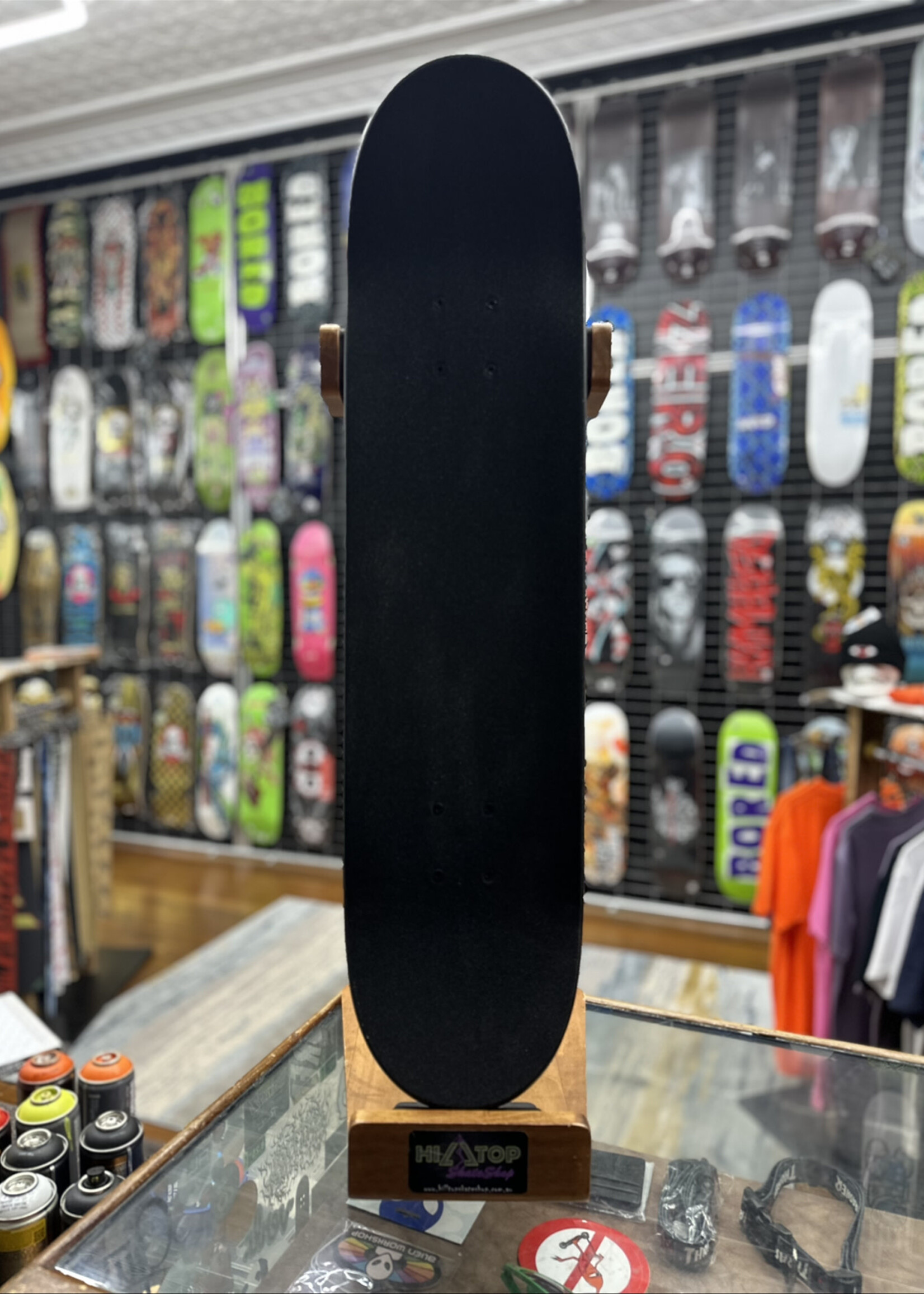 Holiday Skateboards HILLTOP SKATESHOP - Stripes Complete Hand Painted - 7.75"