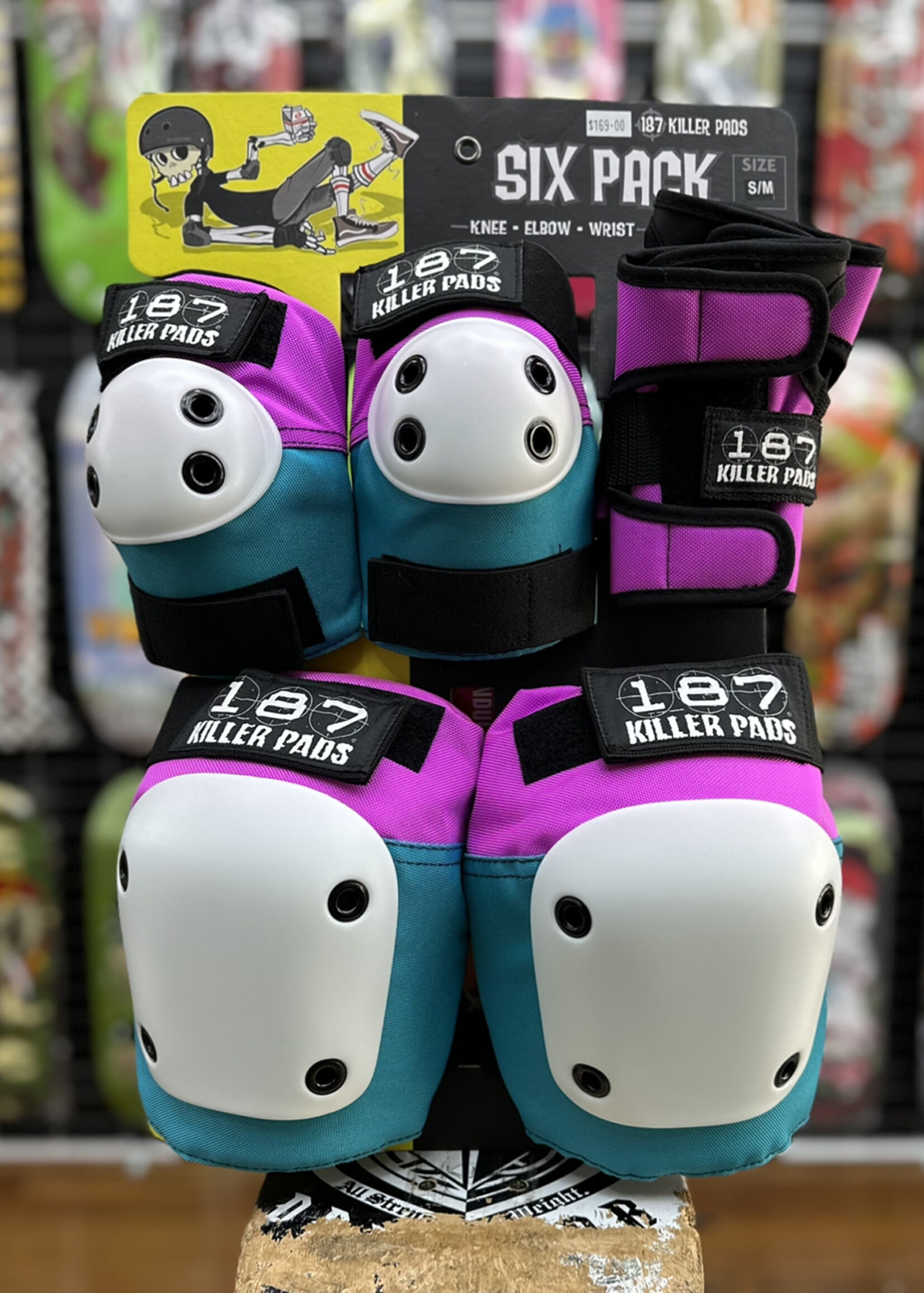 187 KILLER PADS 187 KILLER PADS - Six Pack Pink/Teal