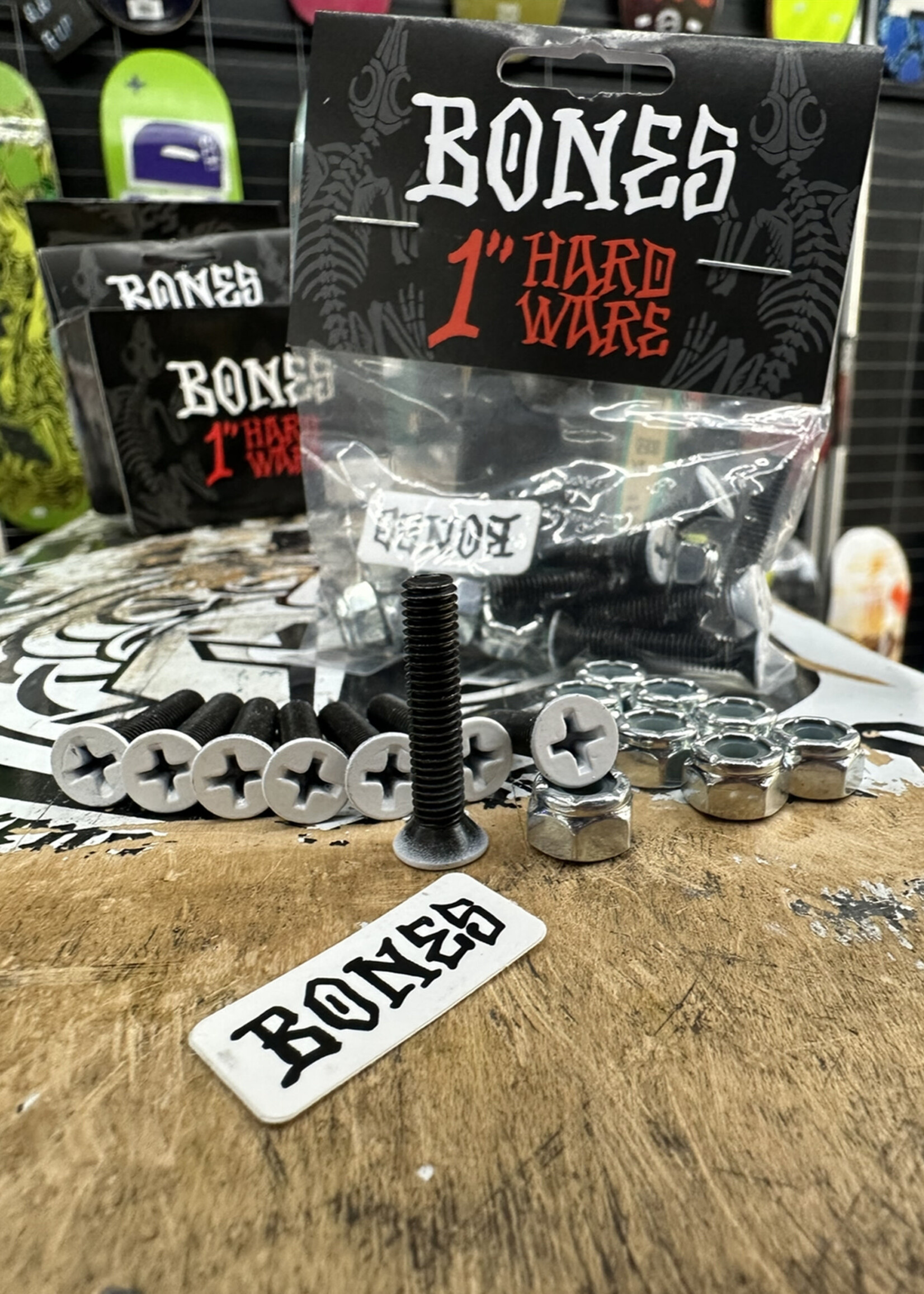 BONES BONES - Hardware Phillips White Heads Bolts - 1"
