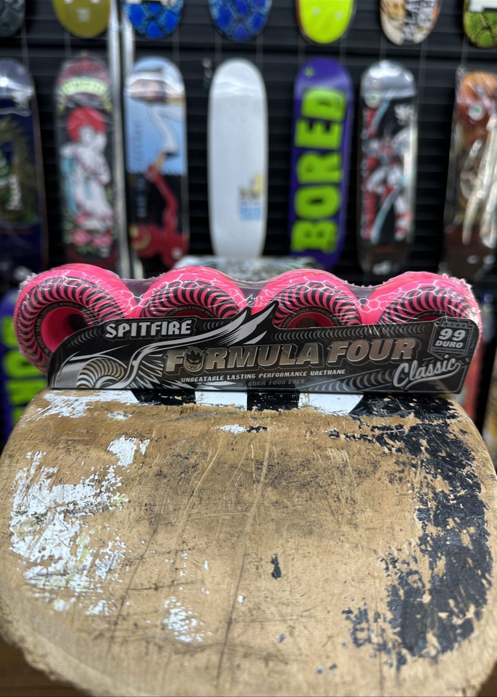 Spitfire Wheels SPITFIRE WHEELS - Formula Four Classic Neon Pink - 53mm 99a